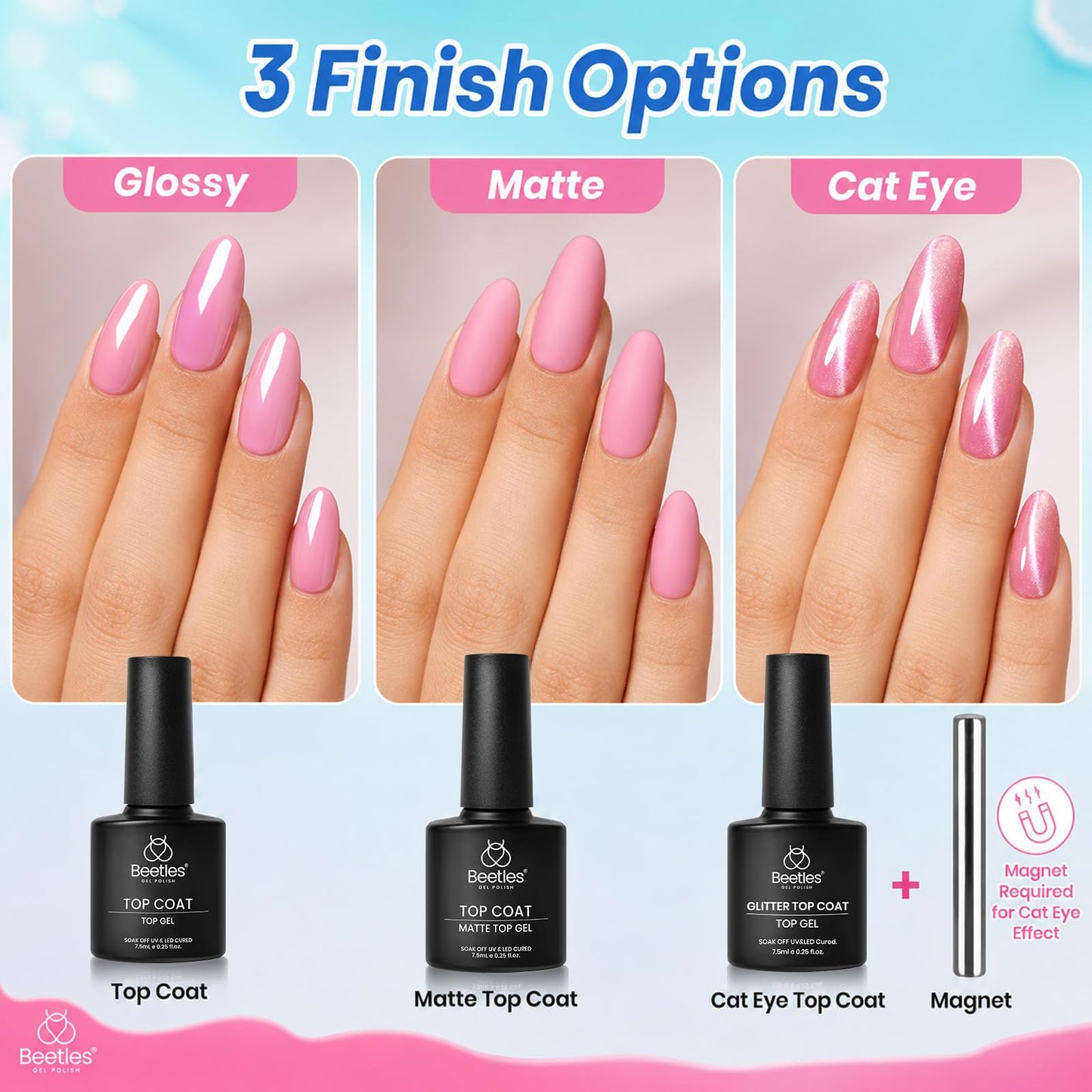 Beetles Deal Box 36 Colors Fall Gel Nail Polish Set Hema and TPO Free