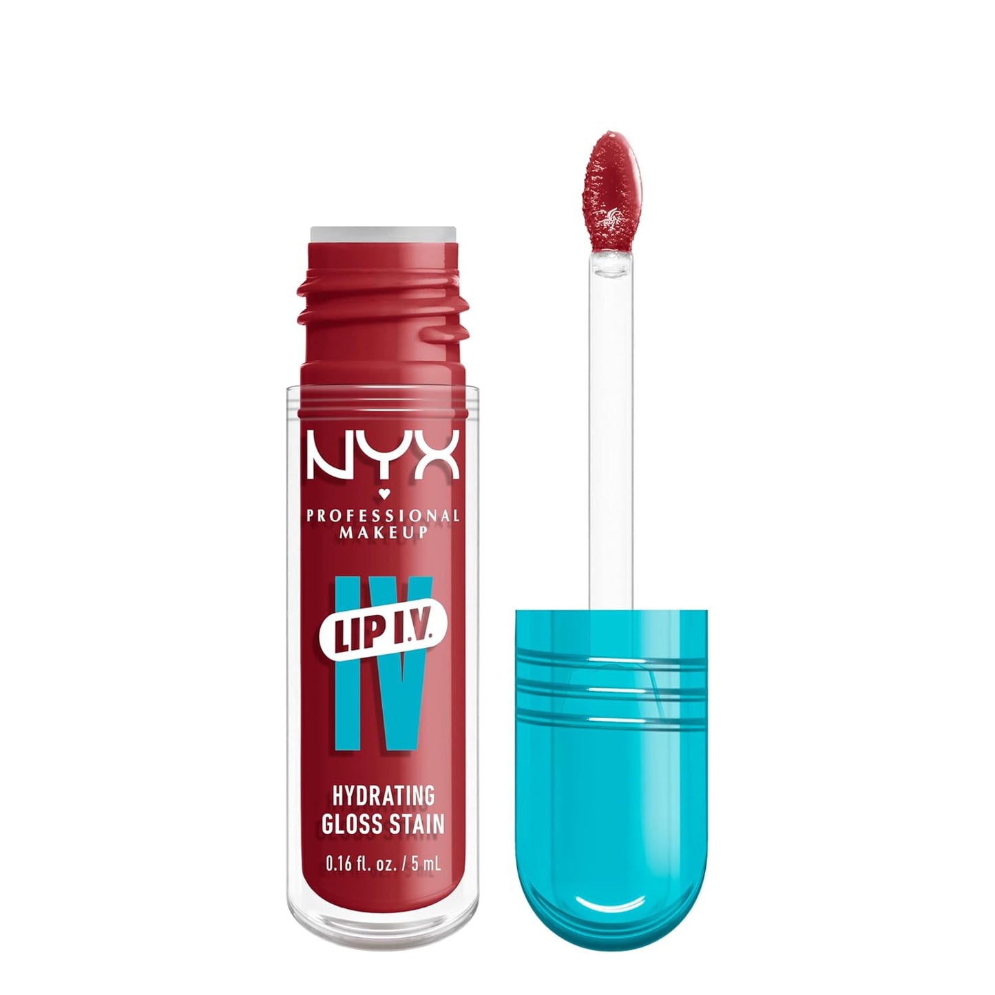 NYX Lip IV Hydrating Glossy Lip Stain | Long-Lasting Vegan Formula with 12 HR Hydration - Hydra Honey (Brown)