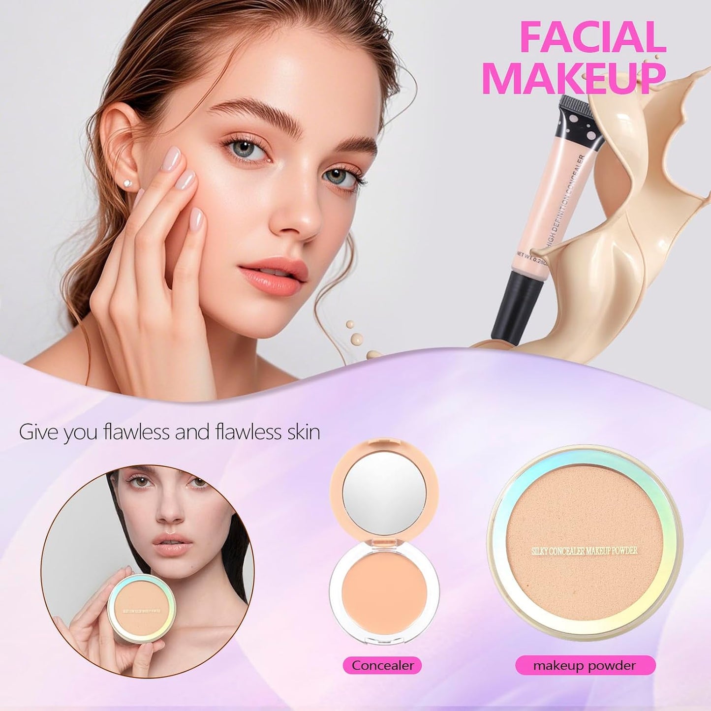 Makeup Kit for Teens - Complete Makeup Set with Eyeshadow Palette, Lip Gloss, Mascara & Brushes | Perfect Gift for Women