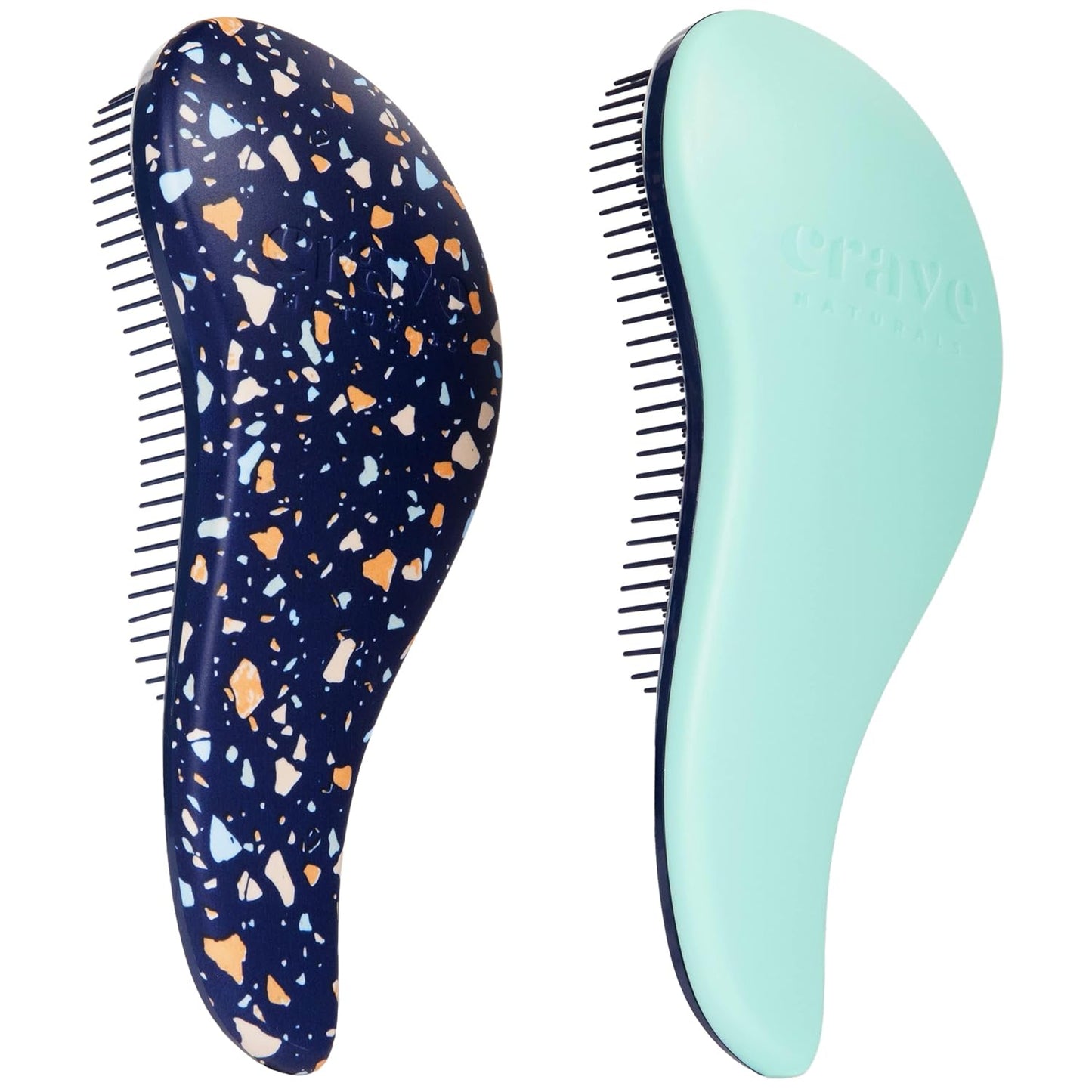 Glide Thru Detangling Hairbrush - Effortlessly Untangles Wet, Dry & Damaged Hair | Gentle Styling Tool for All Ages - 7.5 x 3 in, Turquoise