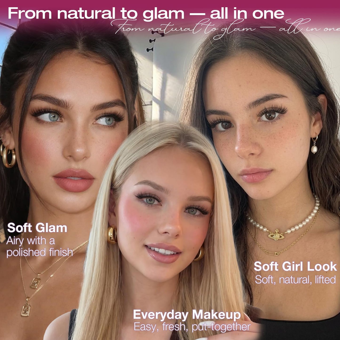 Yawamica Natural Lash Clusters DIY Eyelash Extensions, 8-14mm Short Wispy Eyelash Clusters CC Curl Individual Lashes with Soft Thin Band, Salon-Level Look for Everyday Wear