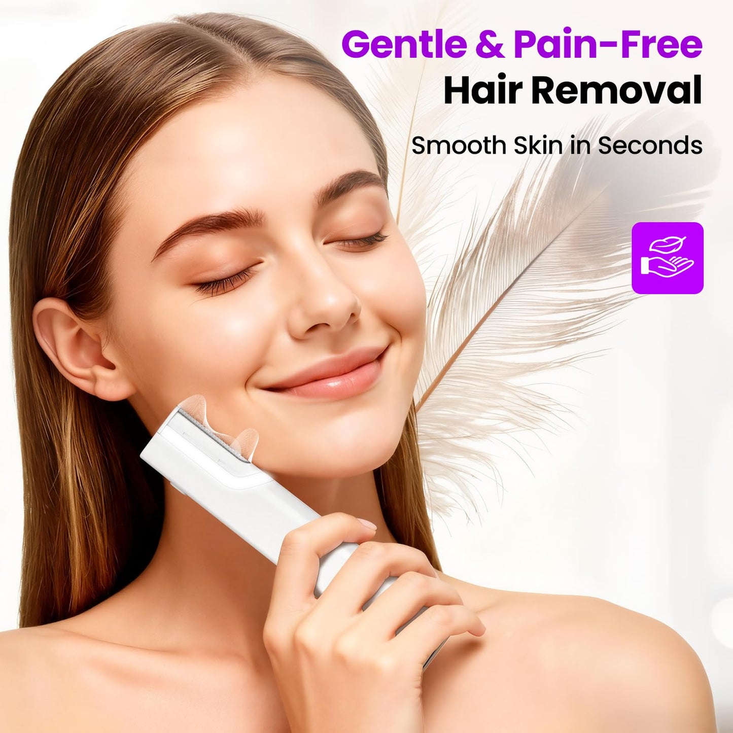 Sonic Dermaplane Razor for Women Face, 3-Speed Rechargeable Facial Hair Remover & Exfoliating Dermaplaning Tool, Gentle Face Shaver for Peach Fuzz, Smooth Skin Radiant Glow, with 10 Replacement Blades