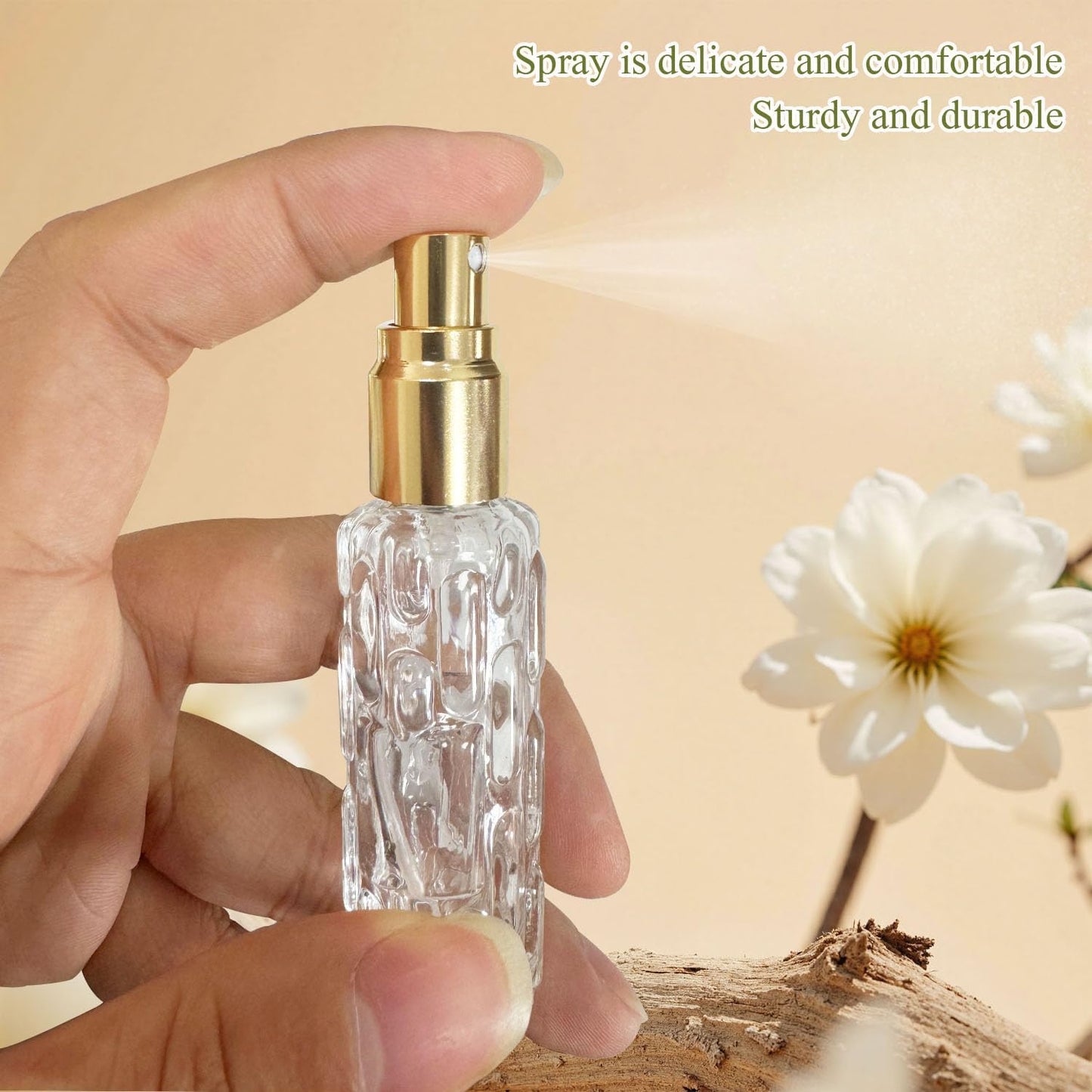 Refillable Travel Perfume Atomizer - 15ml Mini Glass Bottles | Perfect for Travel & Gatherings (2 Pack)