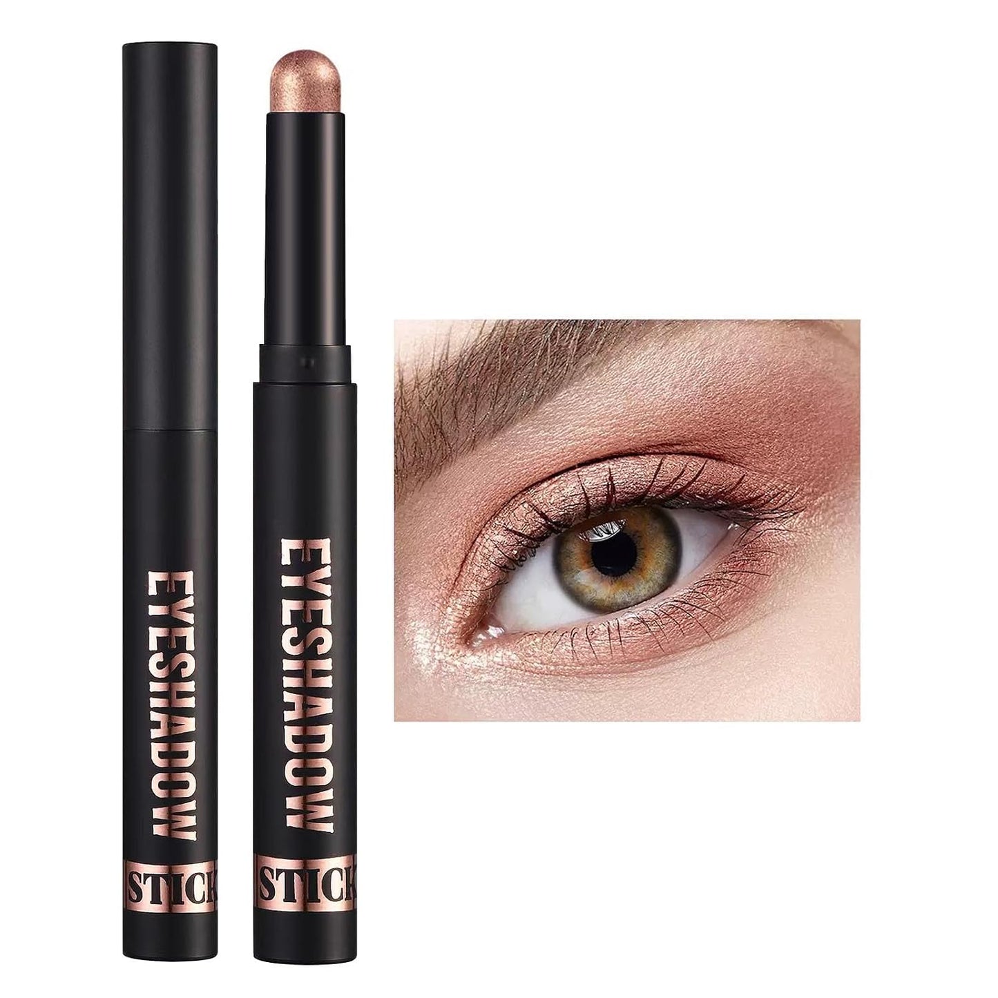 Neutral Eyeshadow Stick - High Pigmented Cream Eye Shadow Pencil | Waterproof & Long Lasting, 21# Gray Brown Matte
