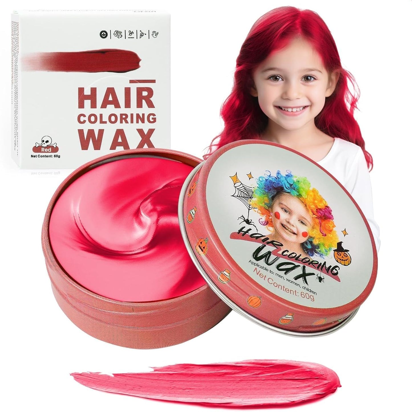Temporary Purple Hair Color Wax - Washable Violet Dye for Kids & Adults | Instant Styling Gel for Cosplay & Halloween