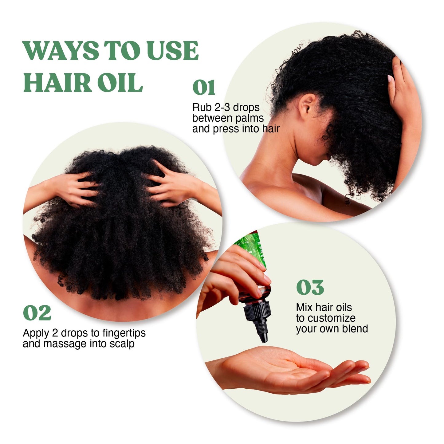 Red by Kiss Professional 99.9% Natural Hair Oil, Organic Vegan Oil Blend for Dry & Itchy Scalp Relief, Hydrating Biotin Infused, Nourish Add Shine & Smooth Hair (Tea Tree, 2.5 Fl Oz)