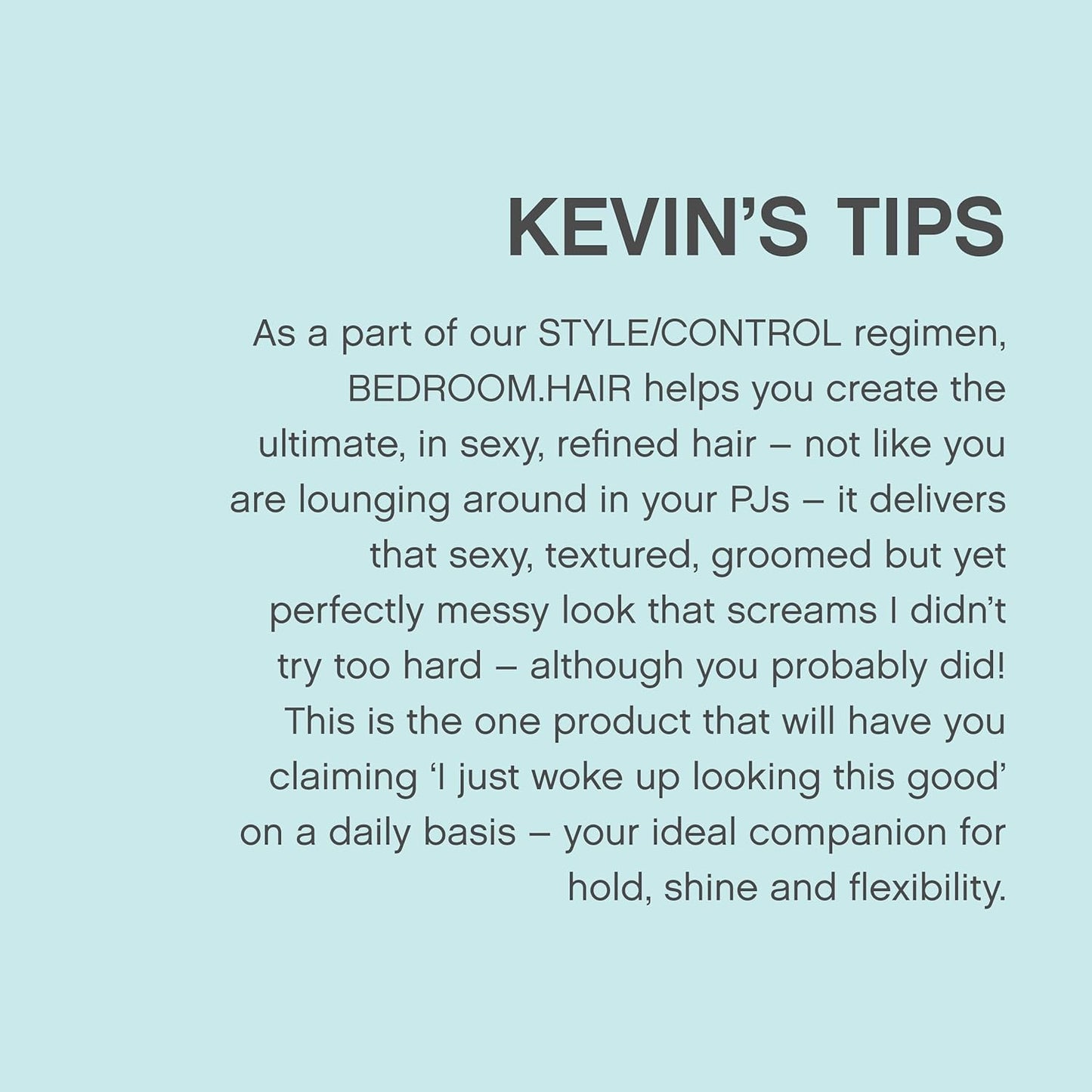 Kevin.Murphy Bedroom.Hair Flexible Texturizing Spray - Effortless Style for All Hair Types - 100 mL | Ginger Root Extract