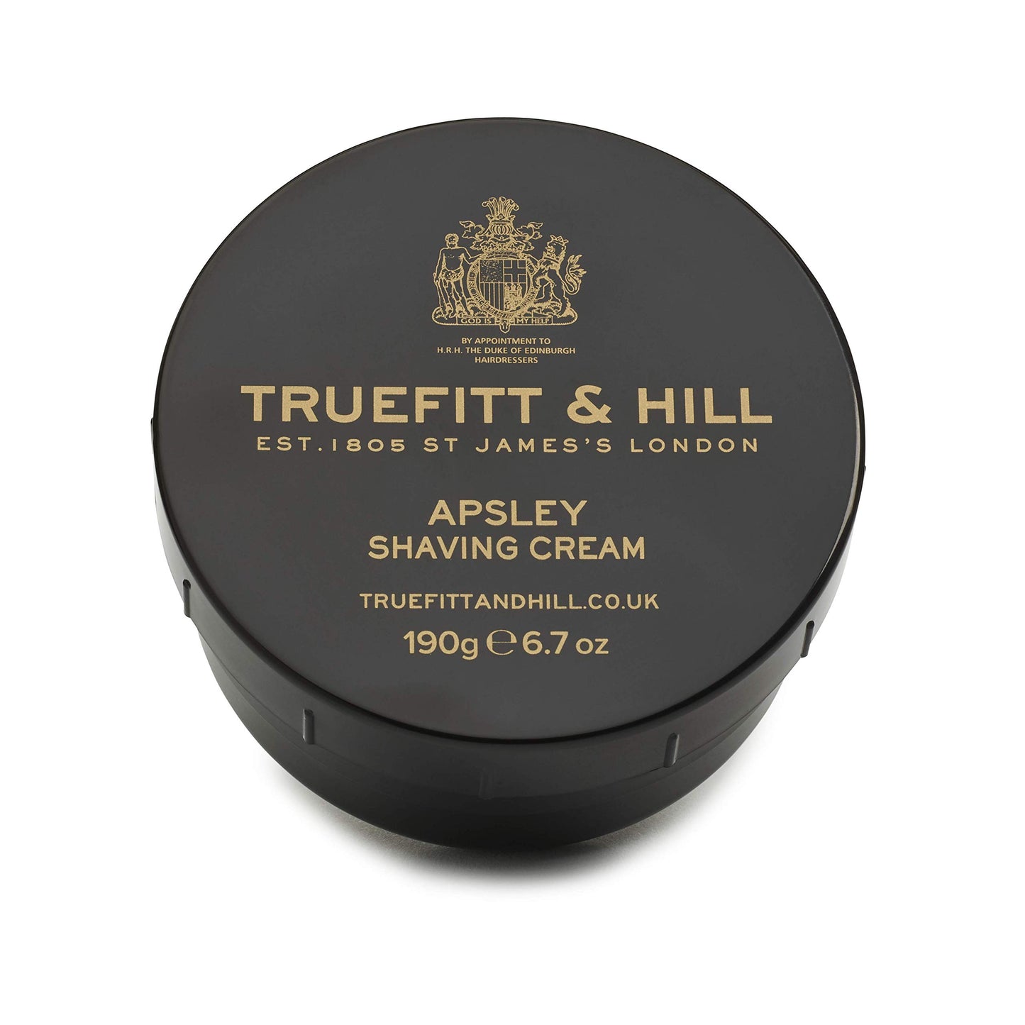 Truefitt & Hill Apsley Shaving Cream Bowl for Men, Masculine and Timeless scent, 6.7 oz.