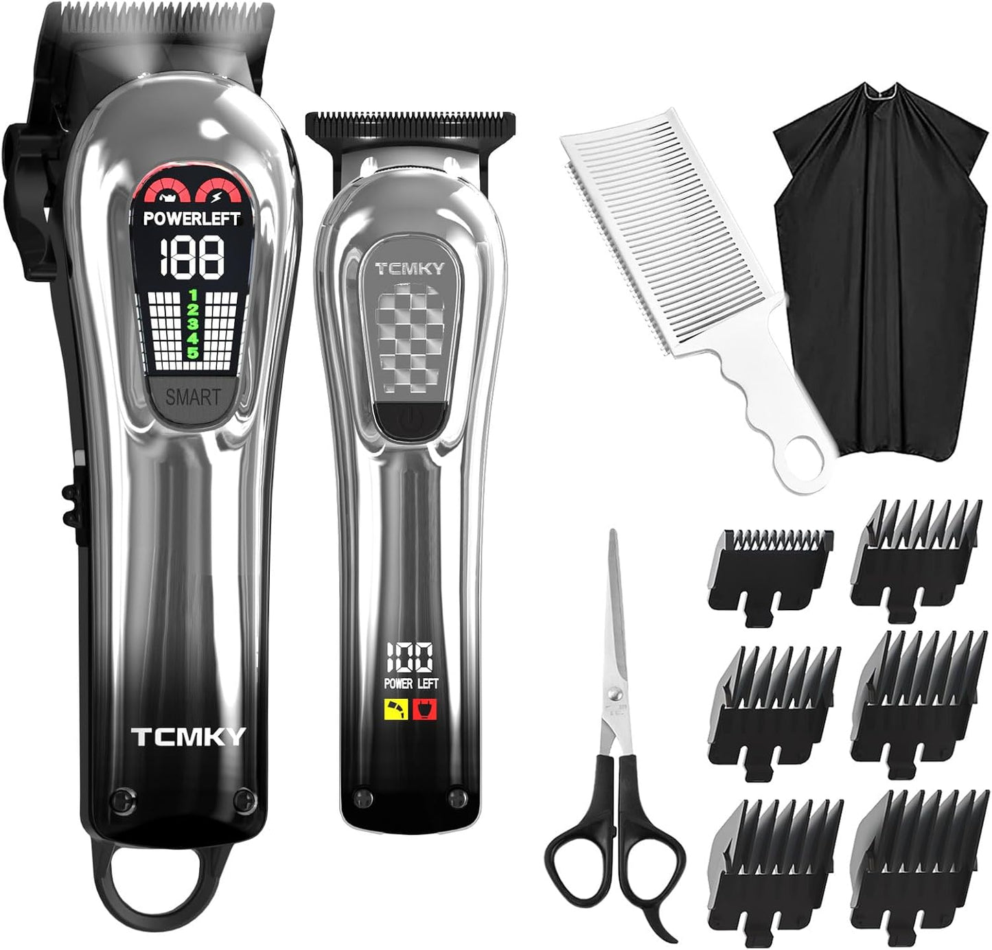 Hair Clippers for Men - Professional Cordless Hair Cutting & Beard Trimmer Set | Rechargeable Electric Shaver