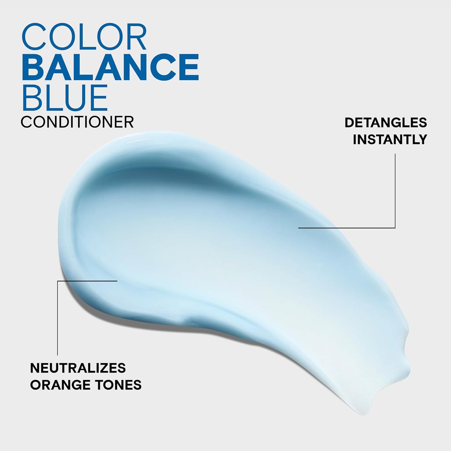 Joico Color Balance Blue Conditioner - Eliminate Brassy Orange Tones | Boost Shine & Vibrancy | UV Protection with Rosehip Oil & Green Tea Extract