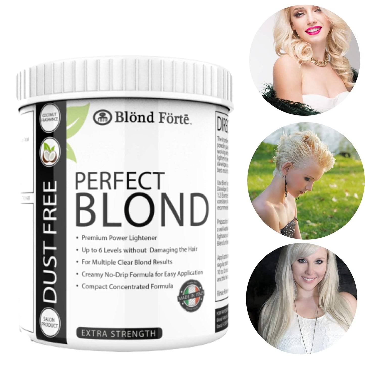 Perfect Blond Extra Strength Hair Dye Toner - 1.1 Pound Tub | Professional Lightener Made in Italy