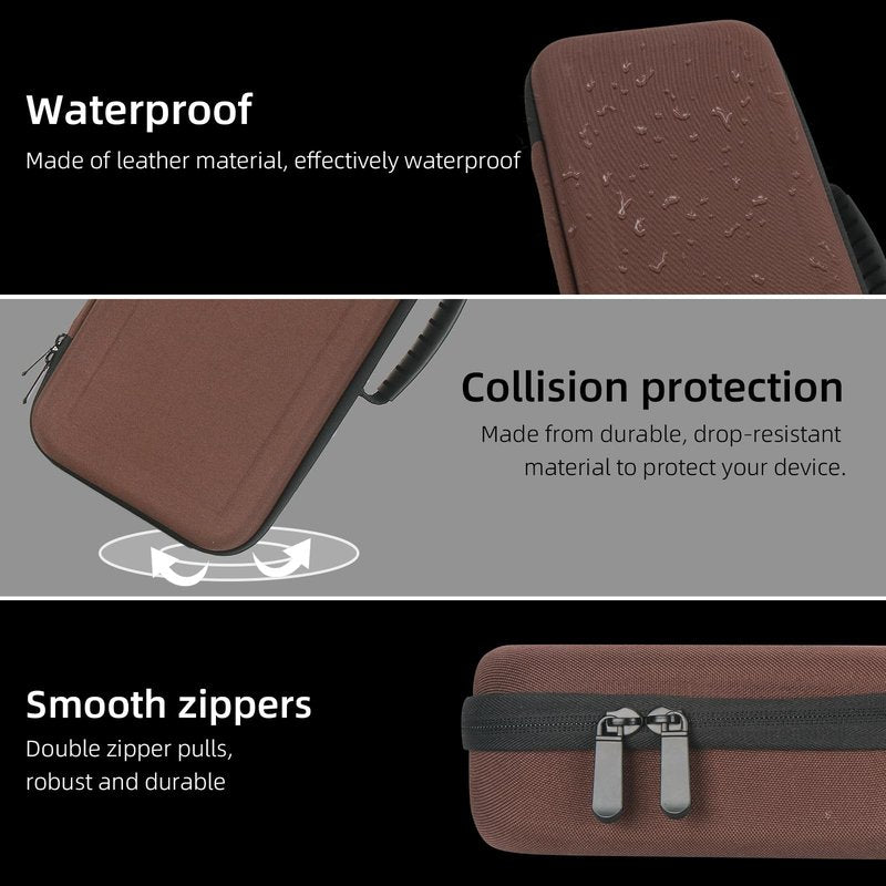 Guganas Hard travel Case Compatible with Dyson Airstrait Straightener, Carrying storage Bag for Airstrait HT01. (Brown)
