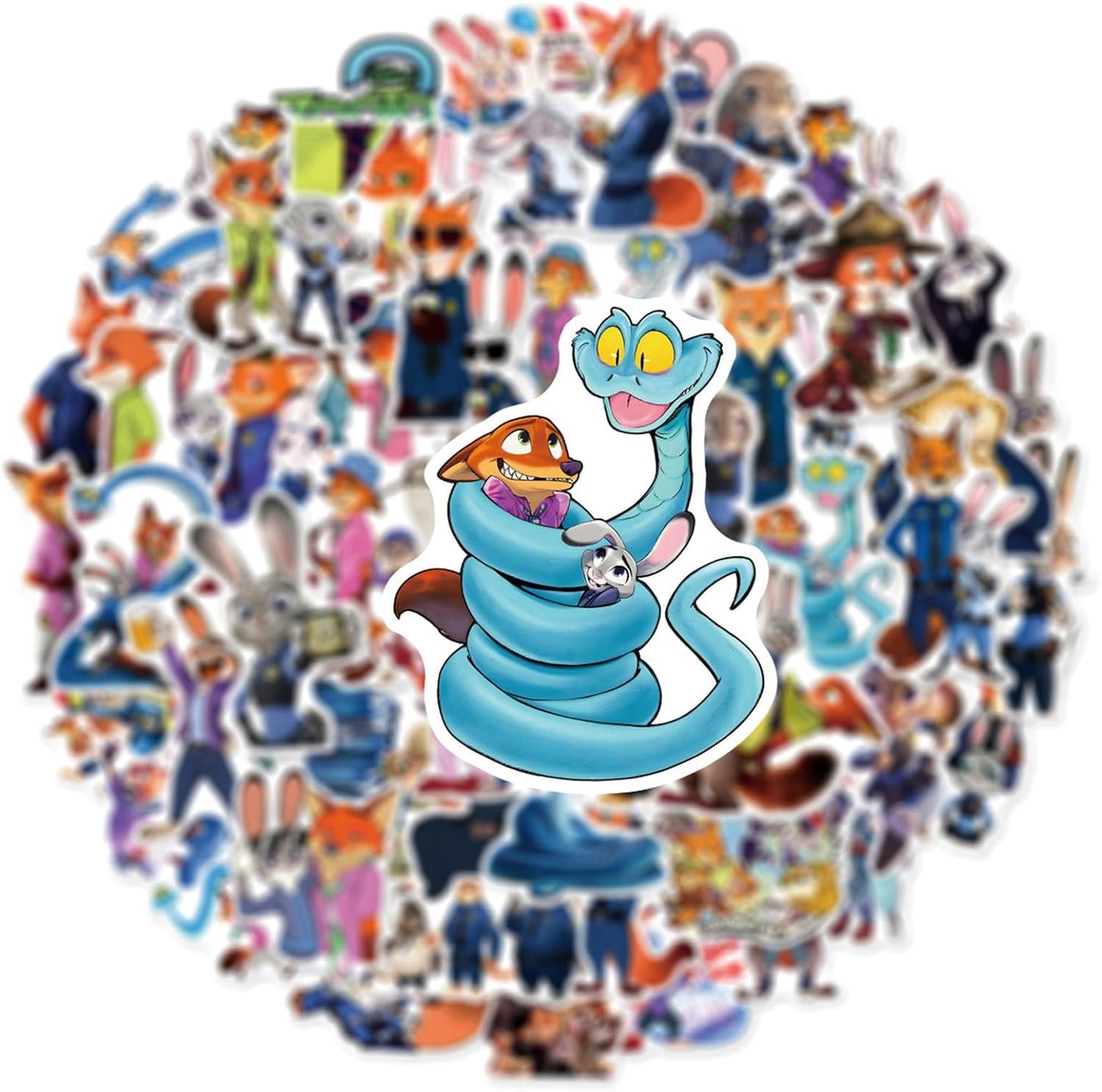 Zootopia 2 Stickers - Fun Cartoon Stickers for Teens & Adults | Ideal for Water Bottles, Laptops & Party Favors