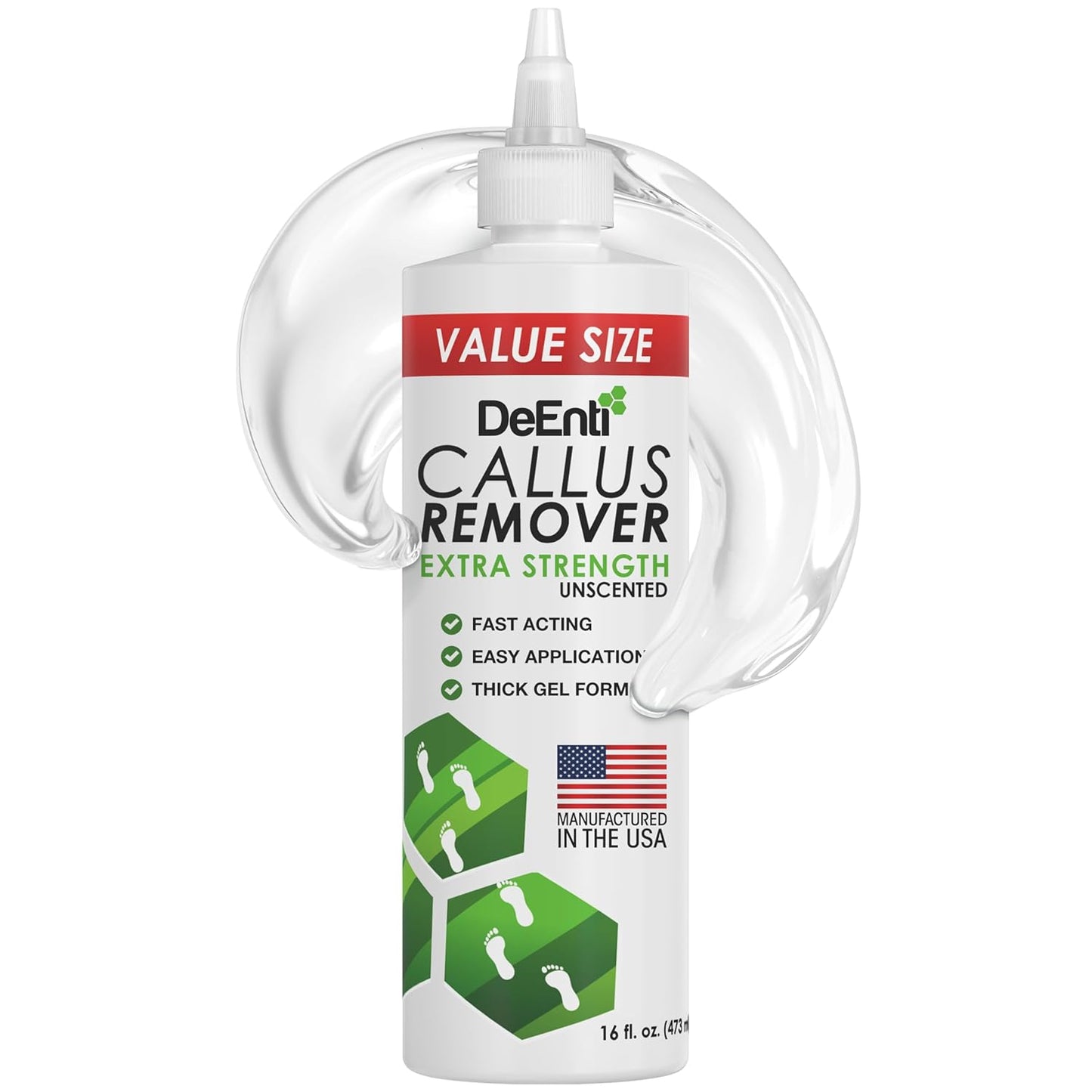 Callus Remover Gel for Feet - Extra Strength 8oz | Professional Pedicure Supplies for Dry Skin & Cracked Heels