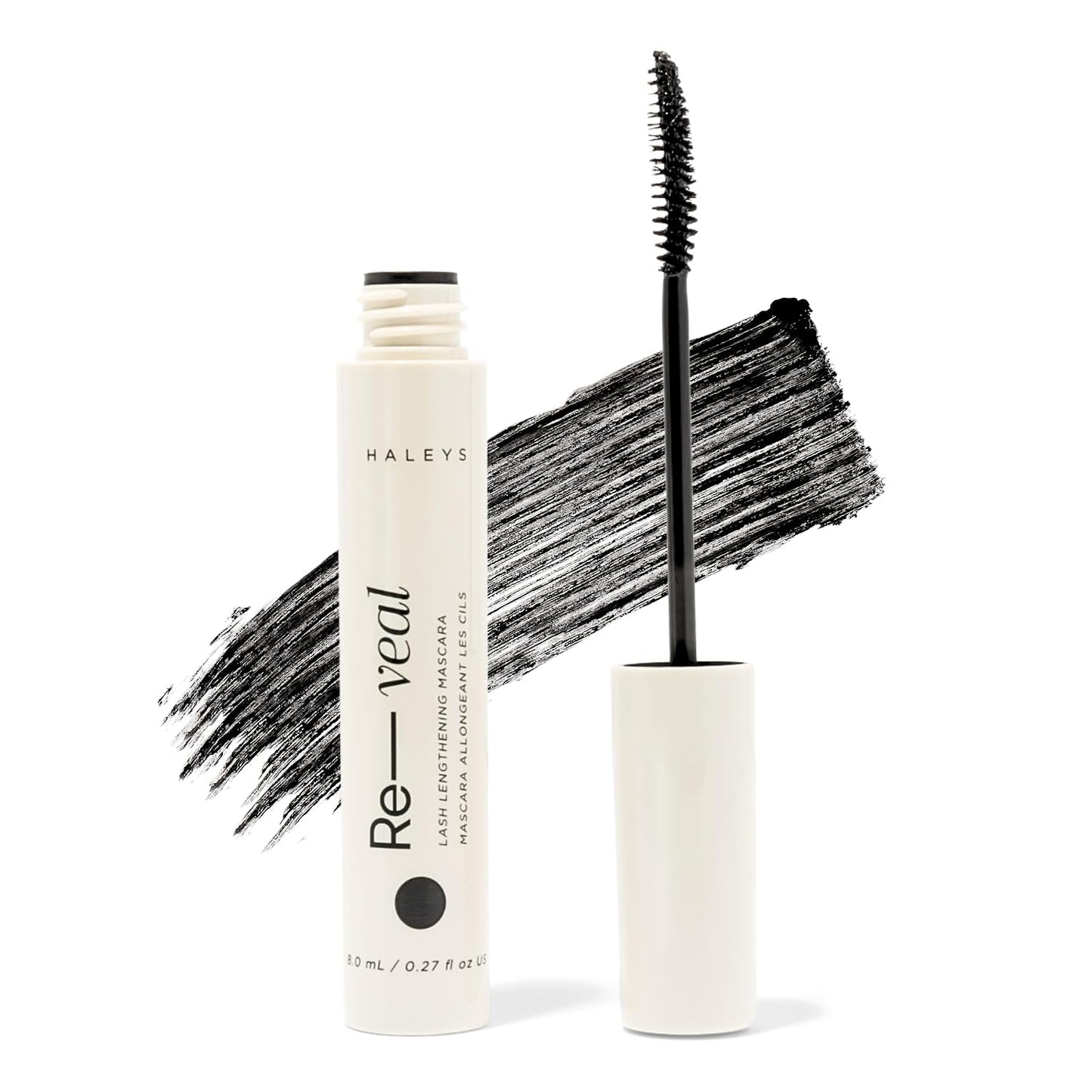 Haleys Lash Extension Mascara - Lengthening & Curling Black Mascara | Smudge-Proof, Non-Clumping Formula for Fuller Lashes