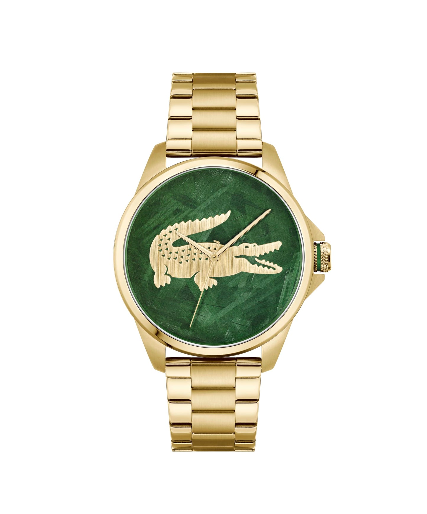 Lacoste Le Croc Men's 3H Quartz Watch, Stainless Steel Bracelet - Classic, Stylish Timepice - Gift for Him, 43mm