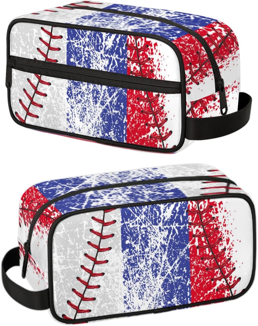Boys Toiletry Bag - Vintage Baseball Waterproof Dopp Kit | Travel & Sports Essentials