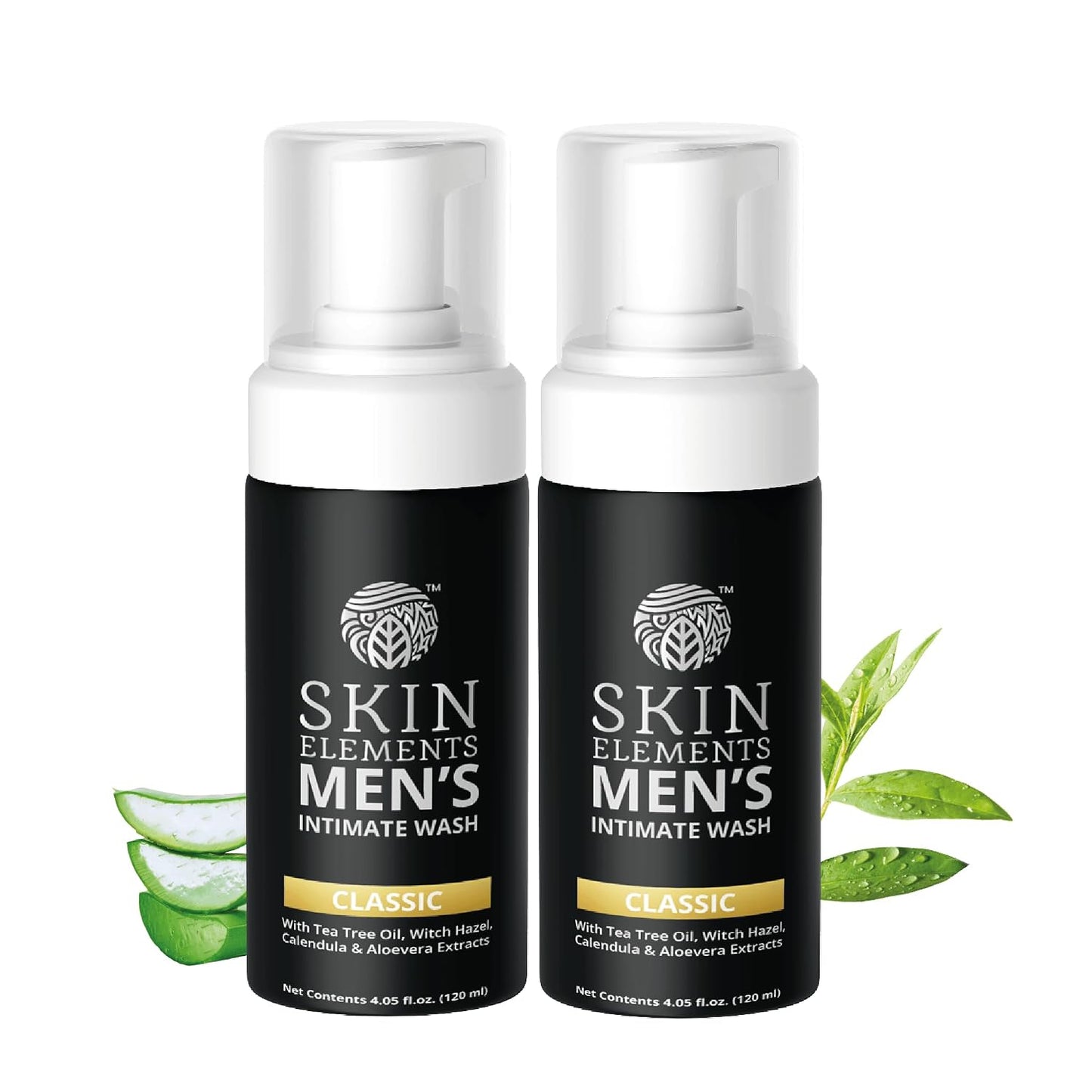 Intimate Wash for Men - pH Balanced Foaming Cleanser with Tea Tree Oil & Aloe Vera | Soothes & Refreshes | 4.05 fl. oz.