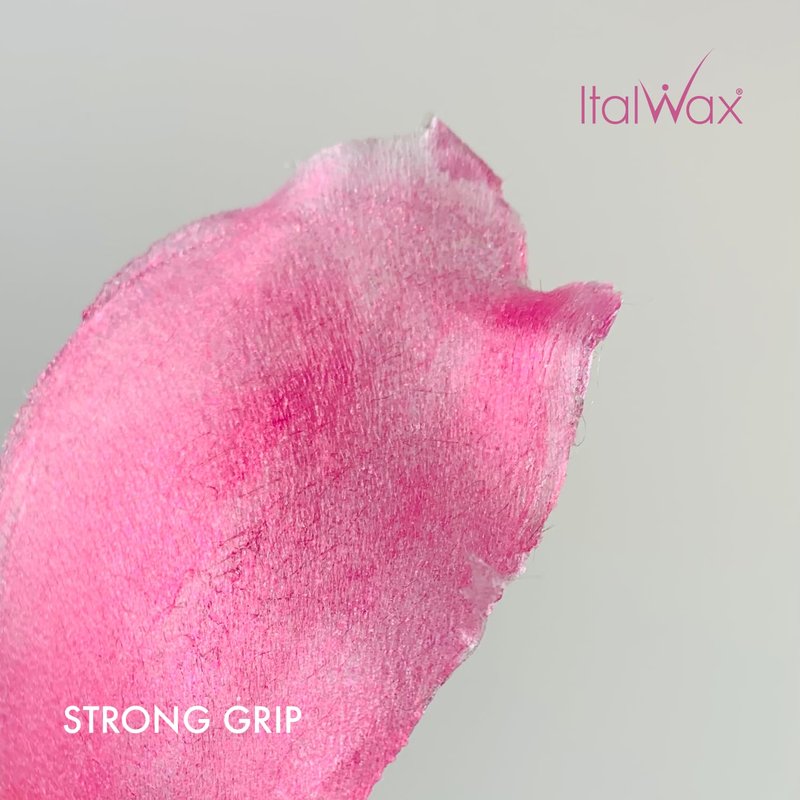 Italwax Cherry Pink Glowax - 400g / 14.10 oz - Hard wax beads for hair removal - Synthetic formulation ideal for sensitive skins - Recommended for delicate areas
