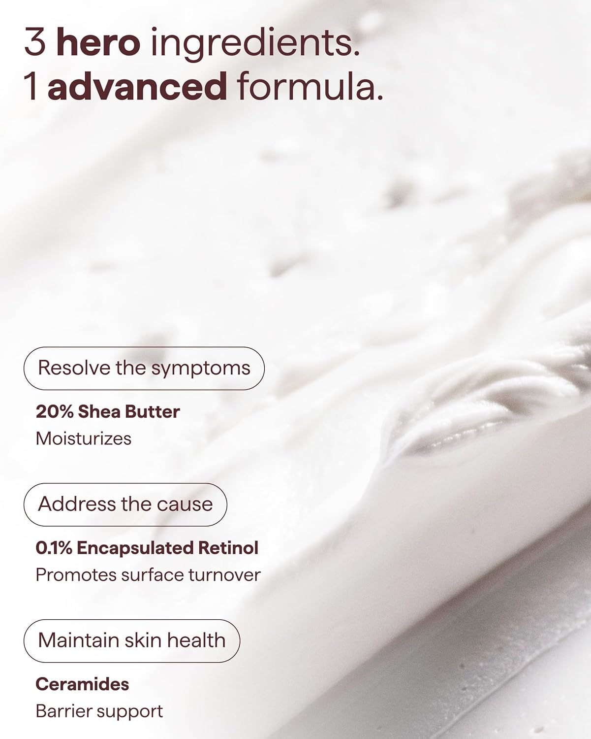 Retinol Hand and Cuticle Butter Cream - Anti-Aging Repair with Shea Butter & Ceramides | Fragrance-Free | 2.25 fl oz