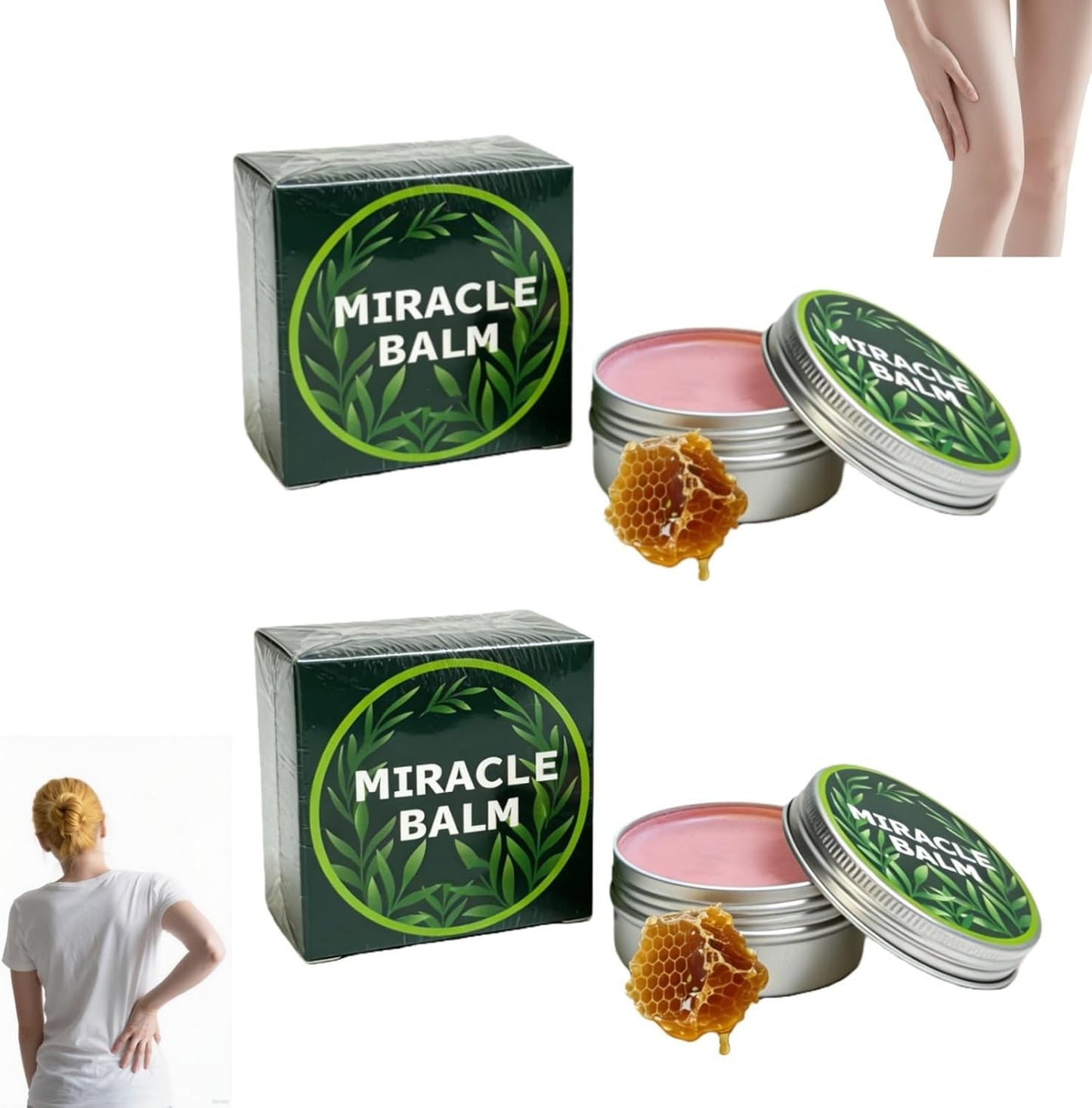 Miracle Balm - Soothing Joint Cream for Back, Hands & Feet | 2-Pack