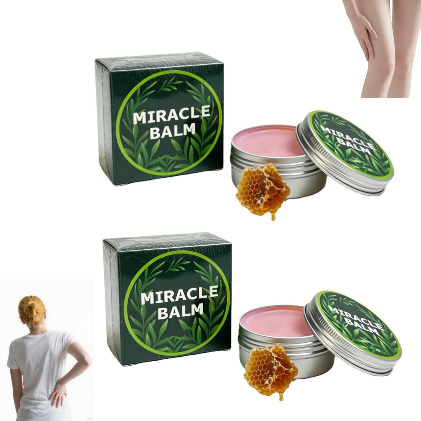 Ziweilianlian Miracle Balm 2Pcs，Suitable for The Back, Hands, and feet, Legs,Soothing Joint Cream