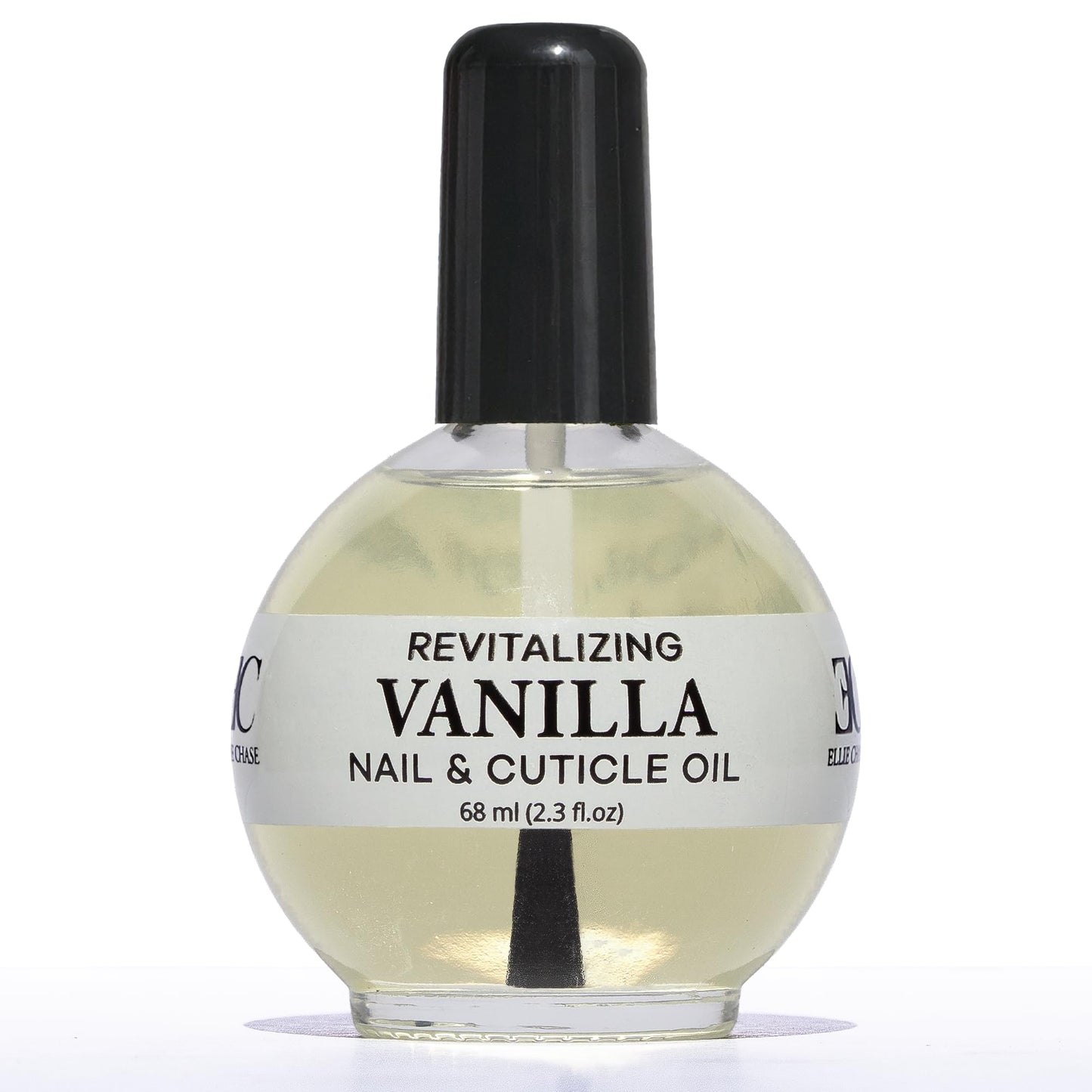 Ellie Chase Moisturizing Cuticle & Nail Care Oil 2.3 Fl Oz - Vanilla Scented – Infused with Jojoba Oil, Aloe, Vitamin E – Nail & Cuticle Hydration, Repair, Moisturizer, Strengthener, Growth