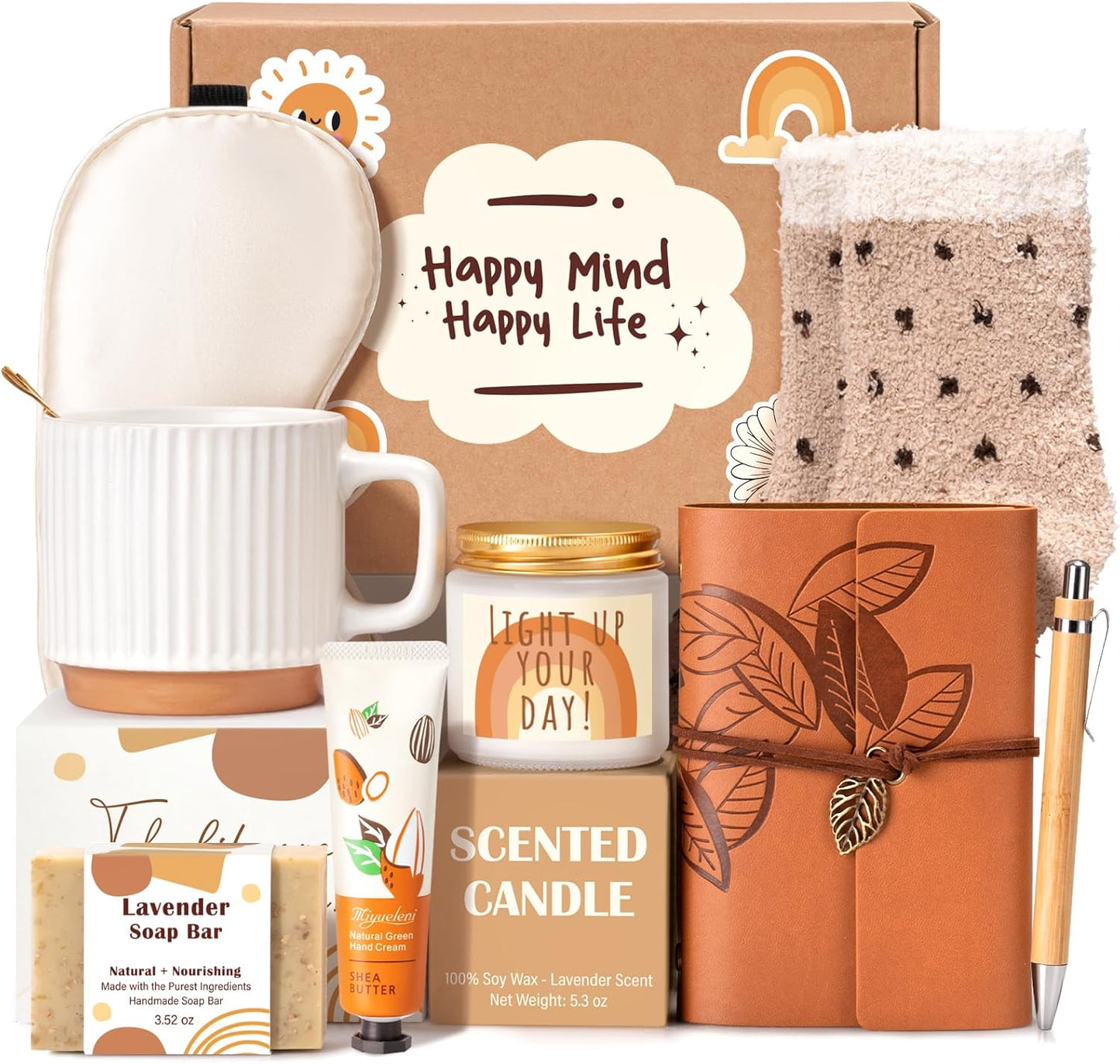 Gift Baskets for Women - 9-Piece Birthday Gift Set | Trendy Aesthetic Cup for Teen Girls, Perfect for Sweet 16, 18 & 21 Celebrations