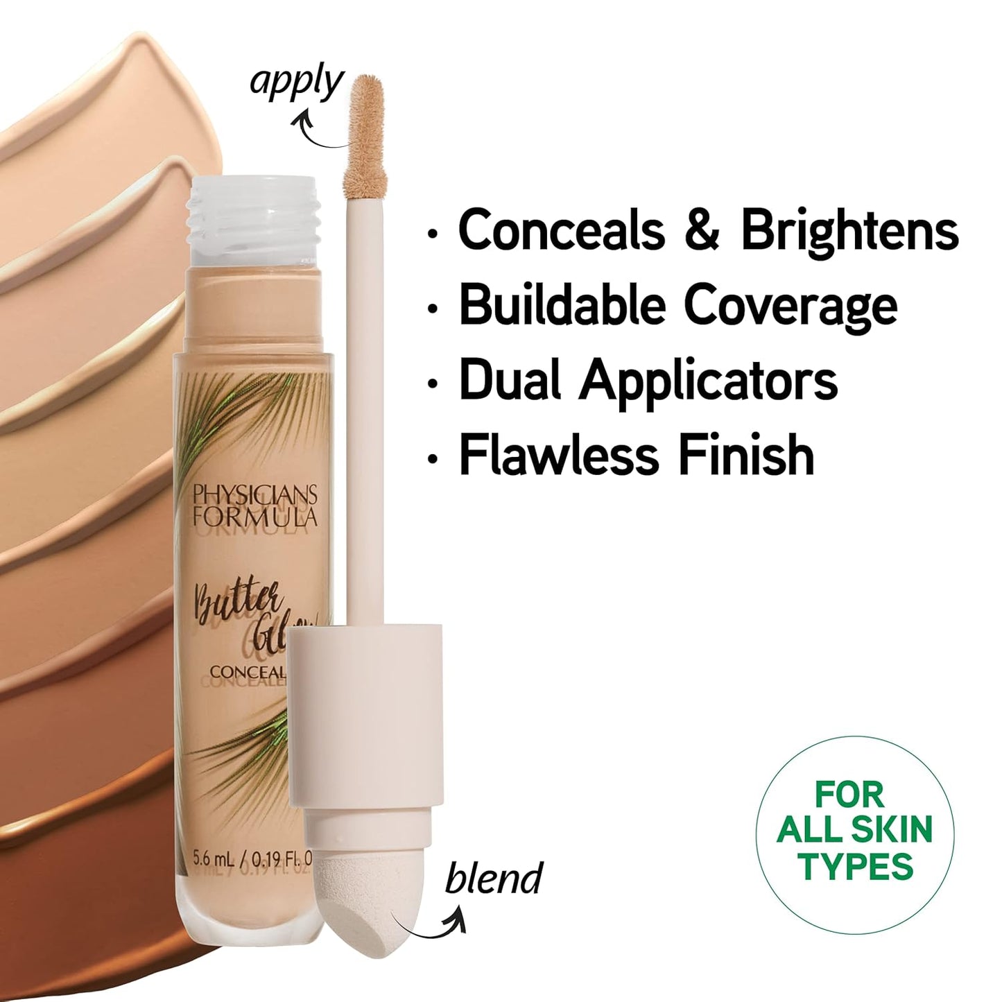 Butter Glow Concealer - Physicians Formula Fair to Light Shade | Hydrating Formula for Flawless Skin