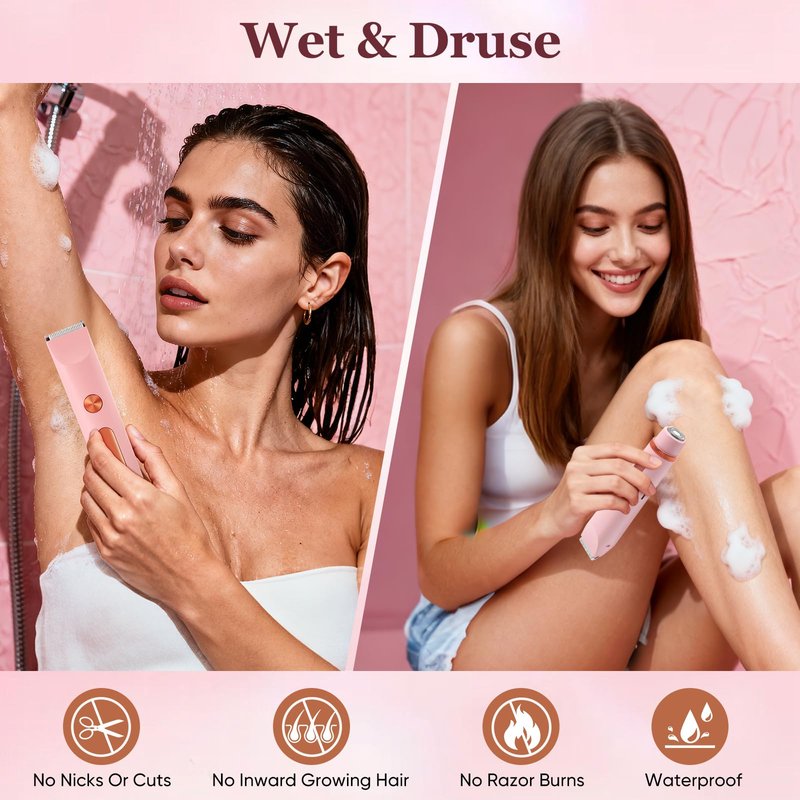 Flawless Facial Hair Removal for Women, Device, Remover Women Face, Finishing Touch Upper Lips, Chin & Cheeks, USB Rechargeable with LED LightIncluded Two Replacement Heads（White）