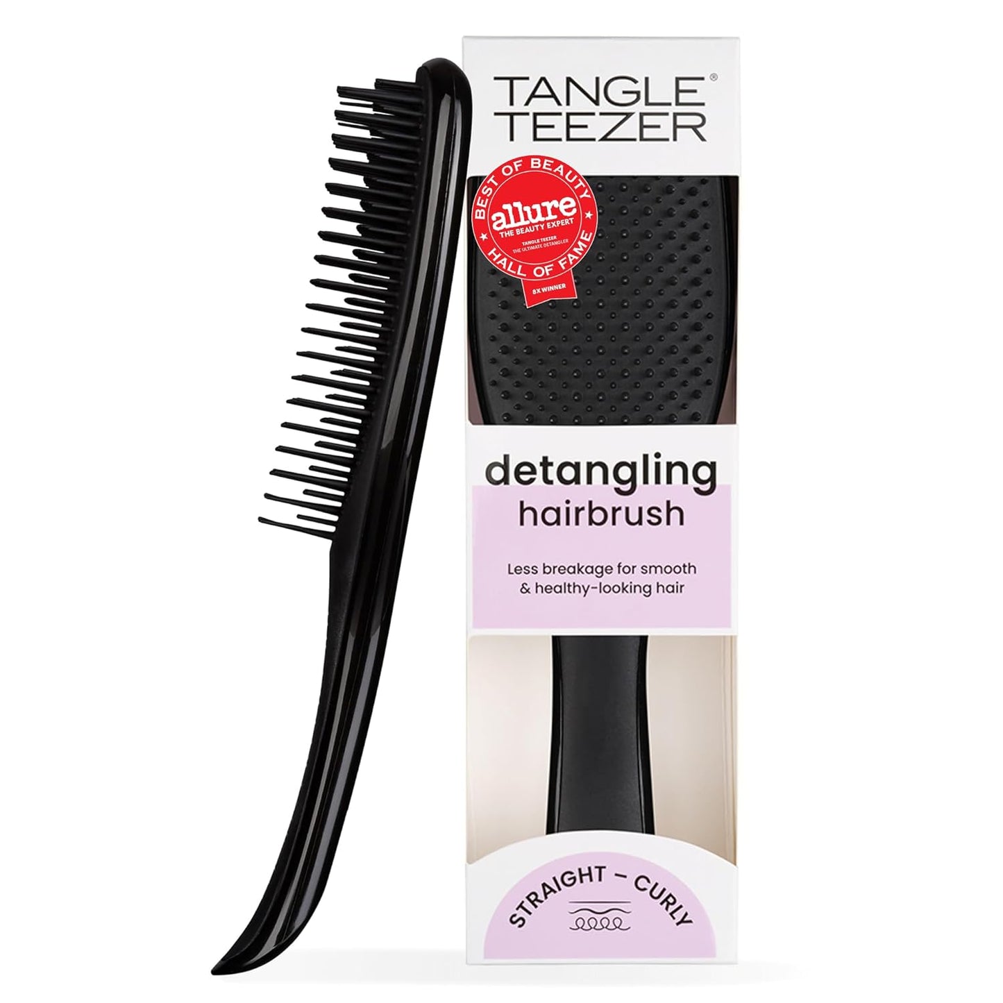 Tangle Teezer Ultimate Detangler Brush - Effortlessly Eliminate Knots & Reduce Breakage | Millennial Pink for All Hair Types