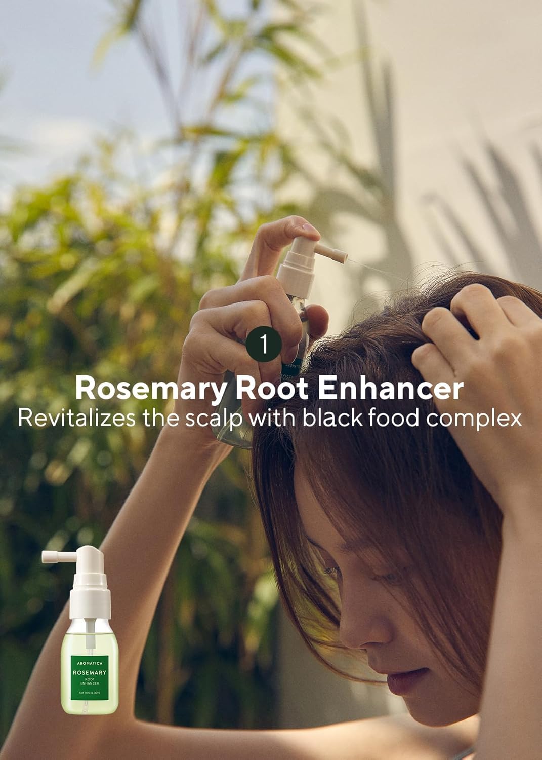 Aromatica Rosemary Scalp Scaling Trial Kit | Travel Size Korean Hair Care with Mini Brush & Vegan Formula for Hair Growth