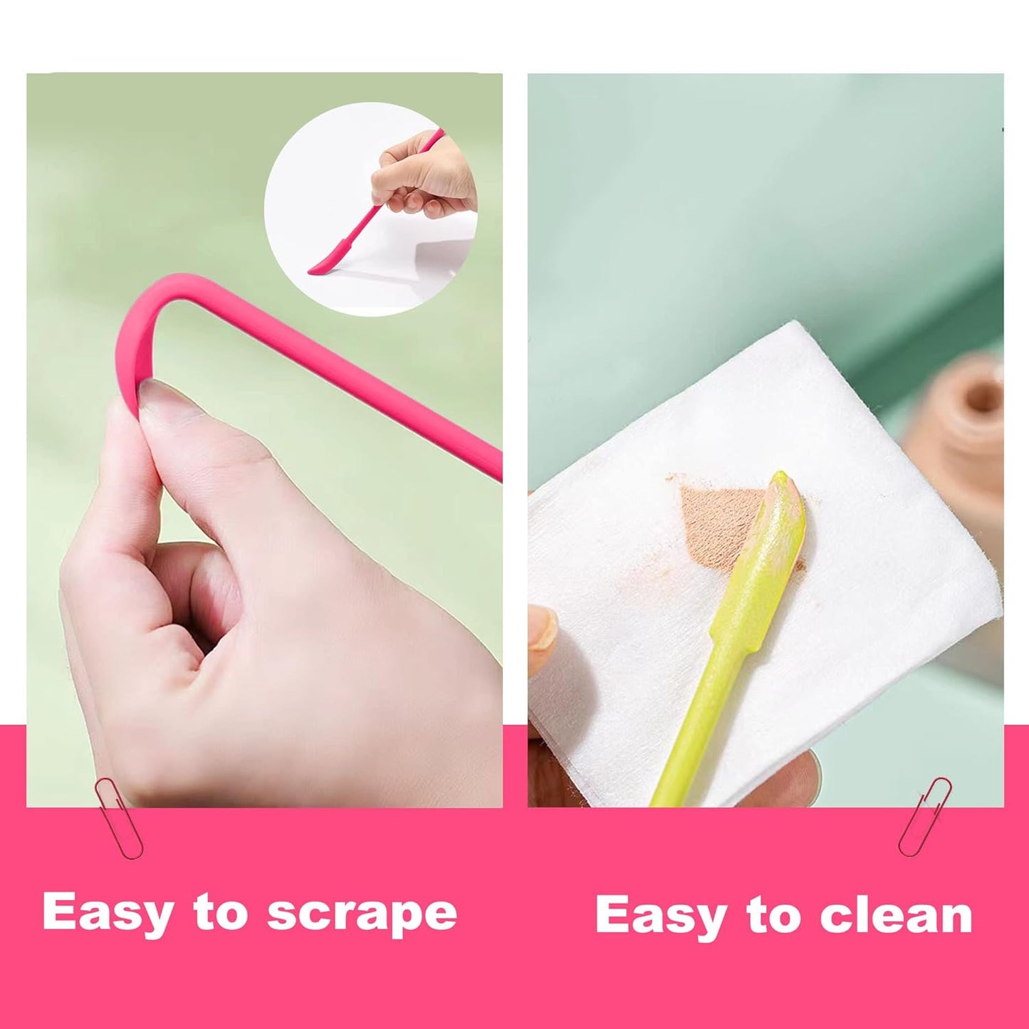 Mini Beauty Spatula Set - 4 Pcs Tiny Spatulas for Cosmetics, Lotion, and Makeup | Ideal for Jars and Waxing
