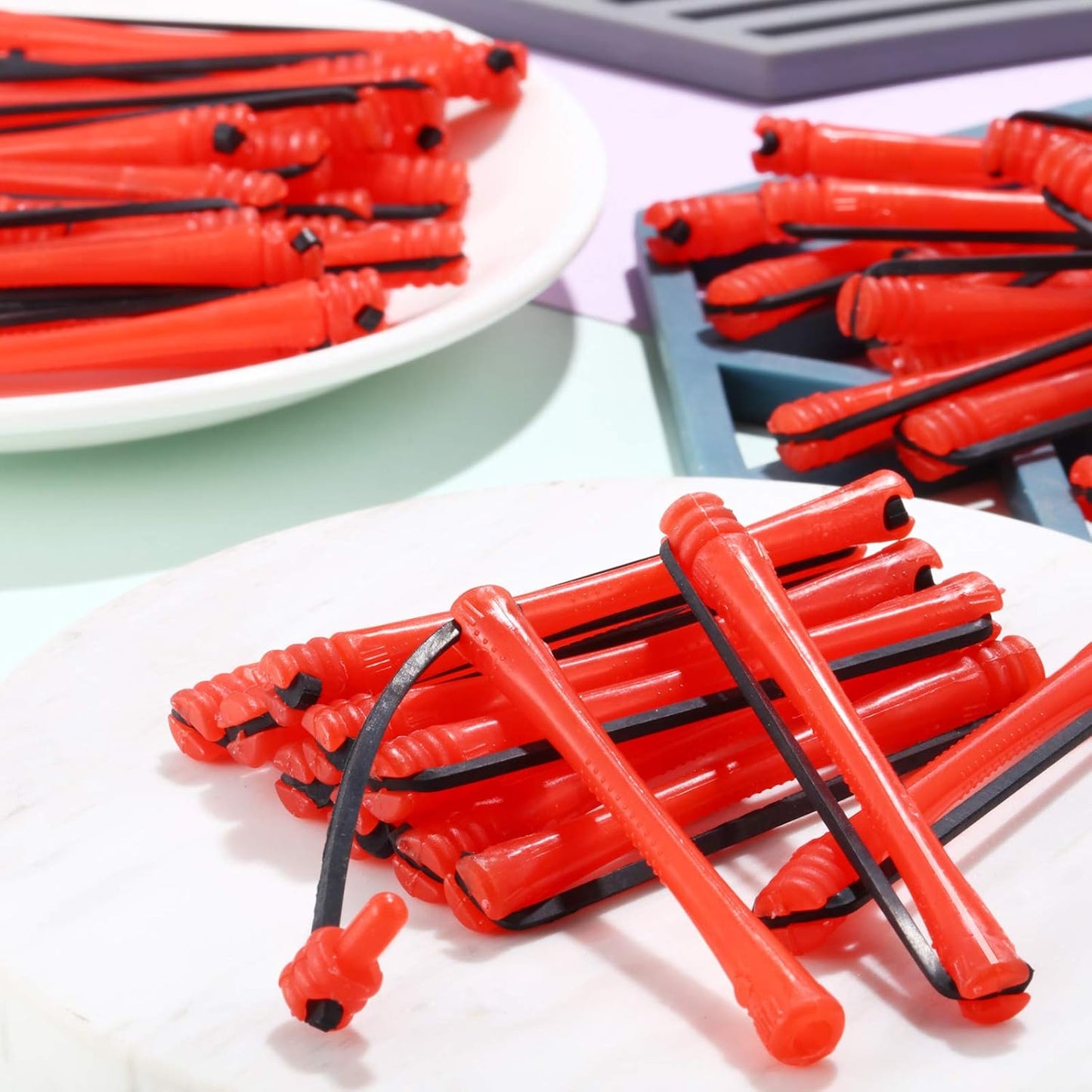 WILLBOND Hair Perm Rods - 84 Pieces Cold Wave Curling Rollers for Professional Hairdressing | 0.2 Inch, Red