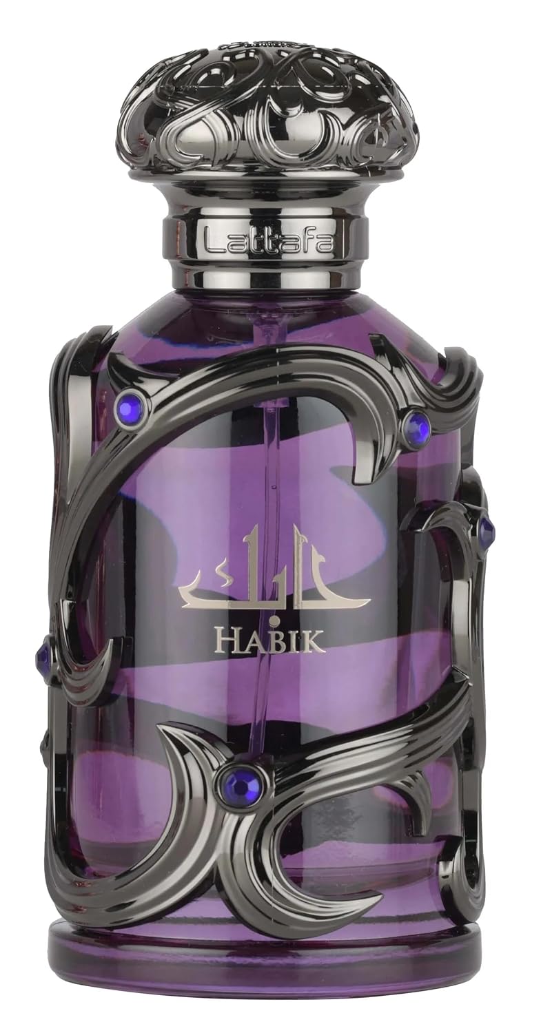 Lattafa Habik Eau de Parfum Spray for Women - Long-Lasting Floral Fruity Fragrance | 3.4 Ounce (100 ml)