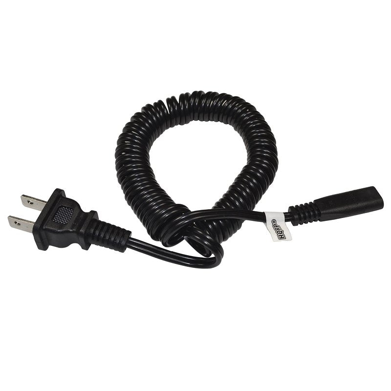 HQRP AC Power Charging Cord for Phillips Norelco, Remington, Grundig, Braun, Eltron Shaver Power Cord Lead Mains Cable