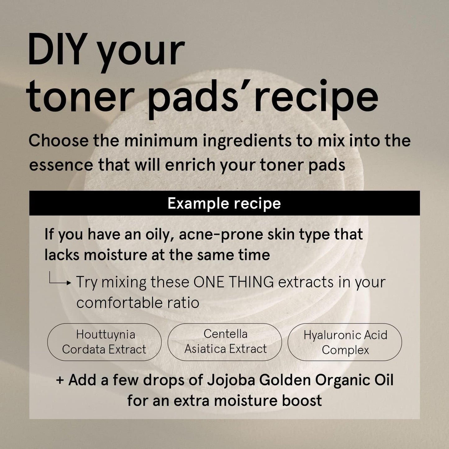 Unbleached Cotton Pads - Large Exfoliating Face Rounds for DIY Toner | Soft, Lint-Free, Double-Sided (120 Count)
