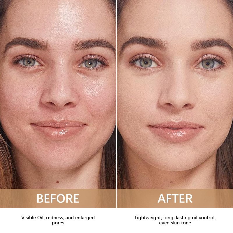 Pressed Powder - 24HR Oil Control, Waterproof Matte Finish | Lightweight Vegan Formula for Sensitive Skin (Translucent)