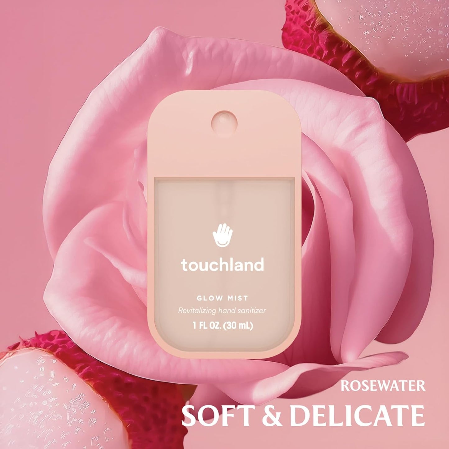Touchland Hand Sanitizer Spray Set - Glow & Gentle Formula | Travel Size