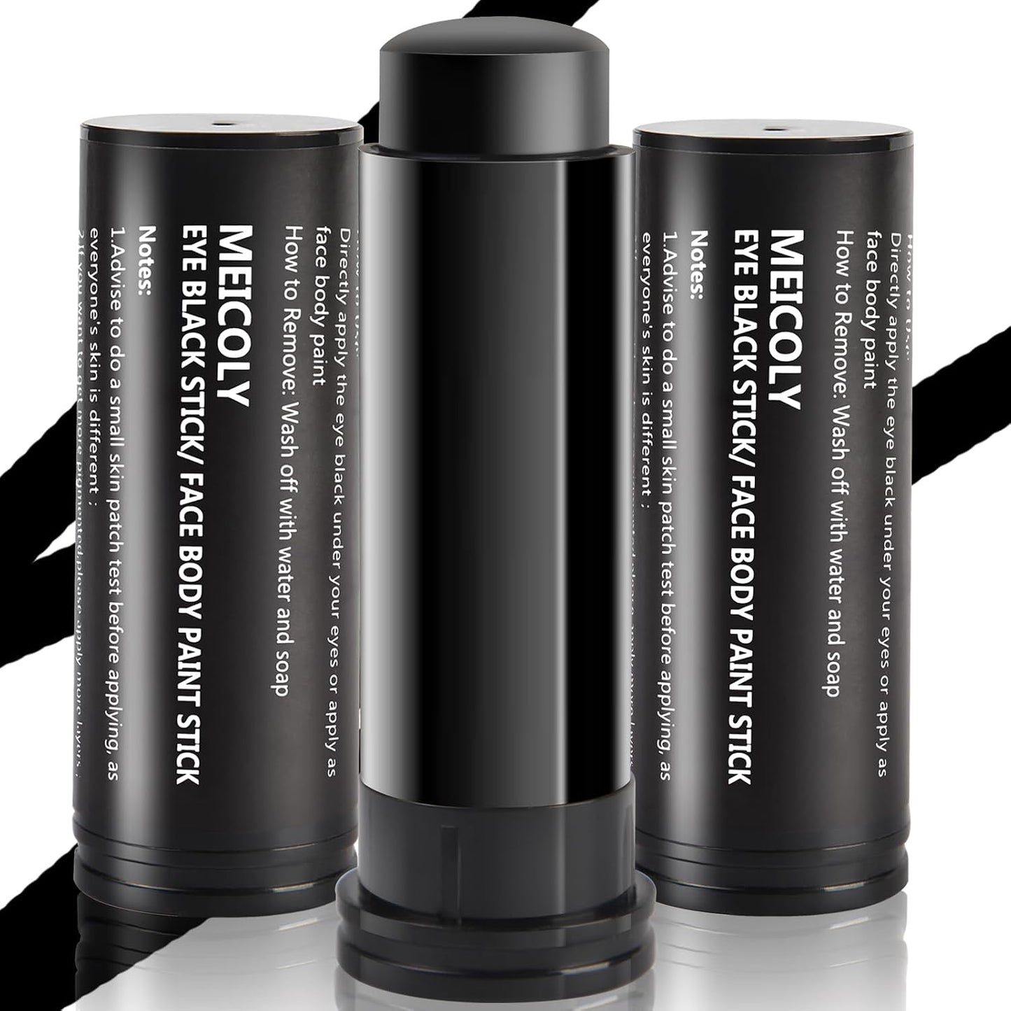 Black Face Paint Stick for Sports | Easy Application Eye Black for Baseball, Softball, Football, Lacrosse - 0.5 Oz
