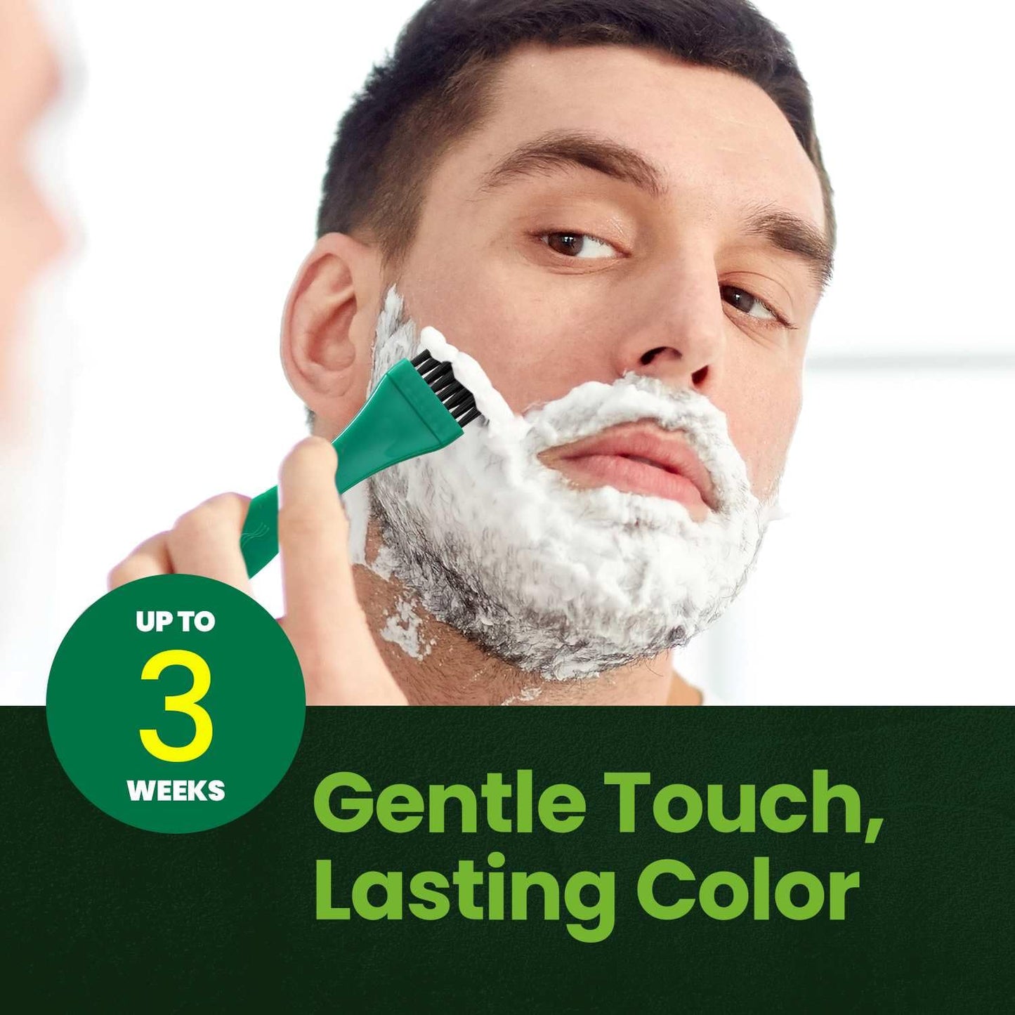 Herb For Men Mustache & Beard Dye (Dark Brown, 1 Pack), PPD-Free Ammonia-Free, Vegan with Natural Ingredients, Gentle for Sensitive Skin, No Skin Irritation