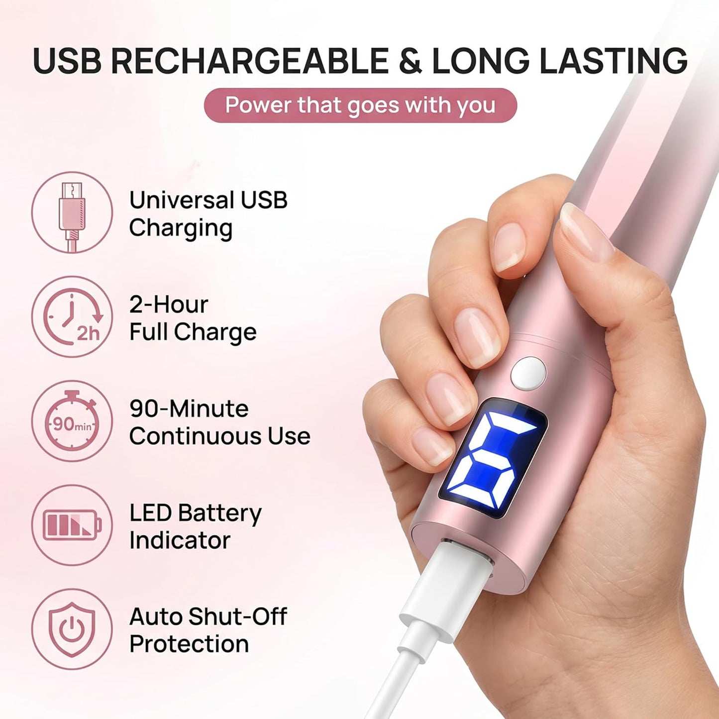 Microneedling Pen - Adjustable Electric Pen for Face & Body Care | Home Use