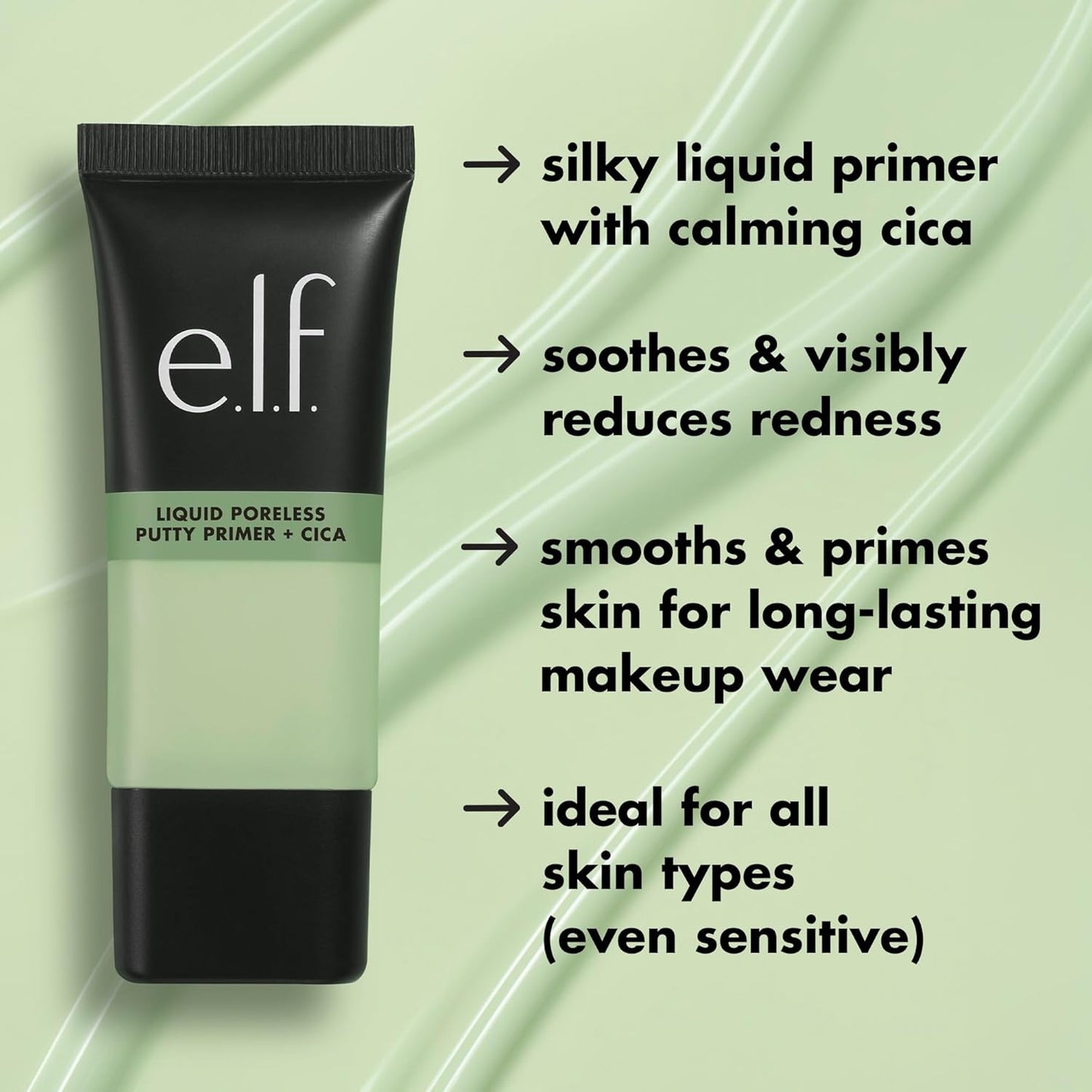 e.l.f. Liquid Poreless Putty Primer | Gripping Makeup, Redness Reduction & Soothing Cica Formula