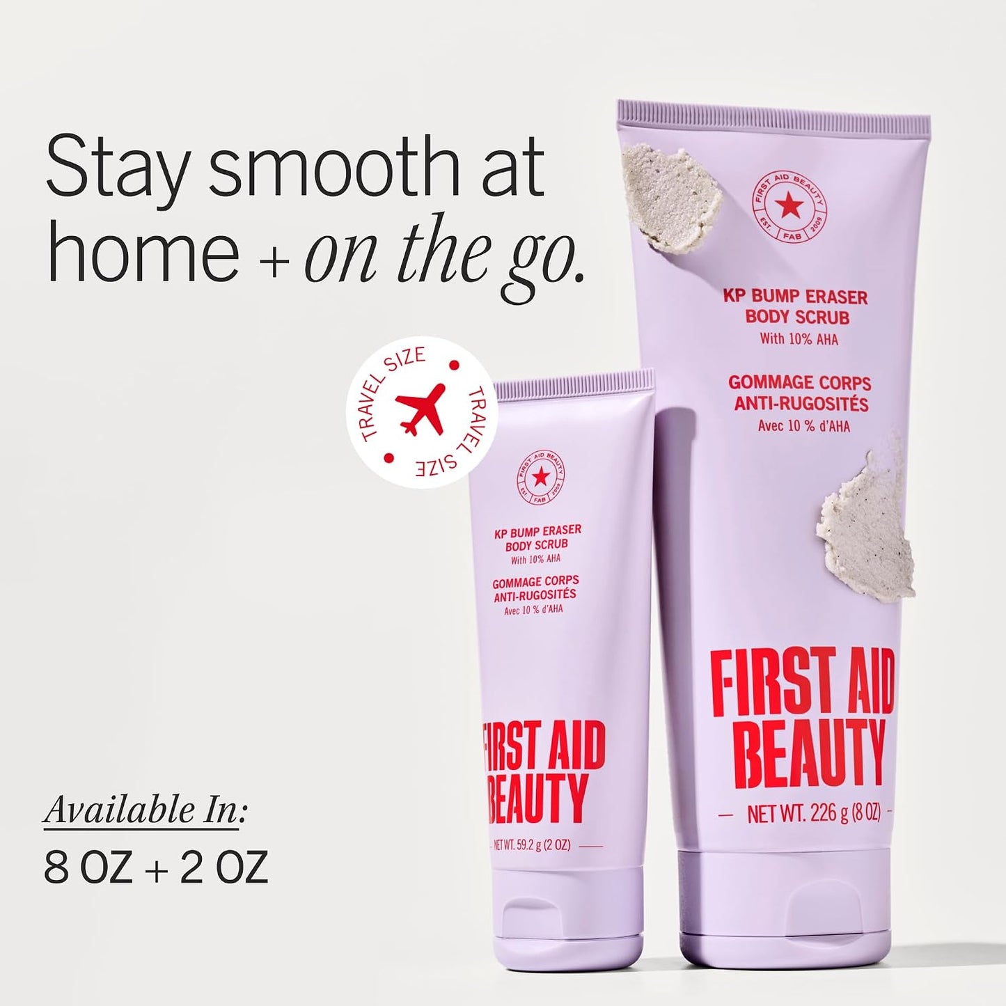 KP Bump Eraser Body Scrub - 10% AHA Exfoliator for Keratosis Pilaris | Smooths Rough Bumps & Uneven Skin Texture