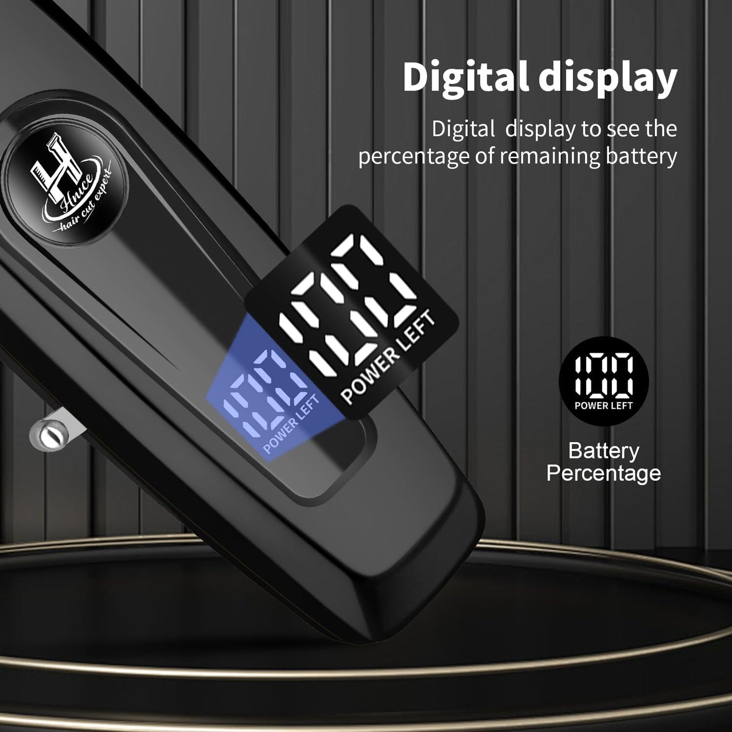 Professional Hair Clippers for Men - Cordless Barber Clippers with LED Display & 2000mAh Battery | 150 Mins Runtime, DLC Blade, 8 Guide Combs