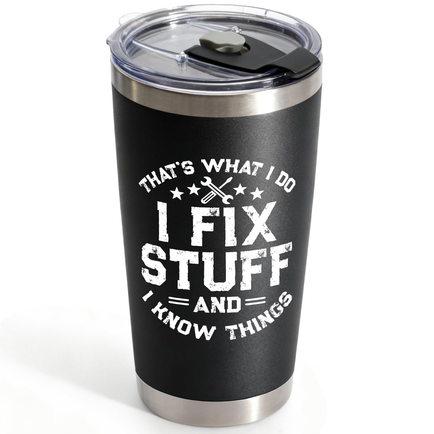 WITTSPOT Fathers Day Gift for Dad from Daughter, Son - Birthday Gifts for Men, Dad, Him, Handyman - Dads Birthday Gift Ideas - Cool Mens gifts Ideas, Mens Birthday Gift Ideas - Men Tumbler 20oz