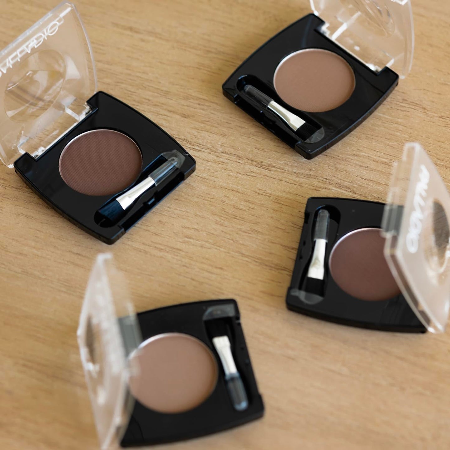 Palladio Brow Powder - Natural Eyebrow Powder with Jojoba Oil & Shea Butter | Auburn, Travel-Friendly Size with Applicator Brush
