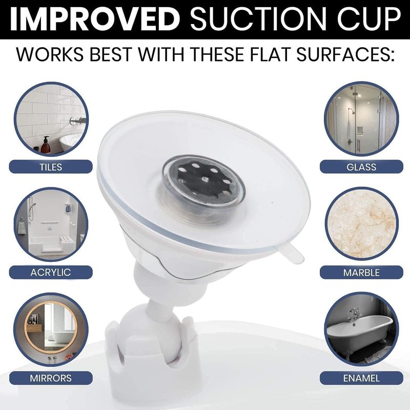 MIRRORVANA 3X Magnifying Shower Mirror for Fogless Shaving with Suction Cup, Shatterproof Surface and 360° Swivel, 6.3" x 6.3"