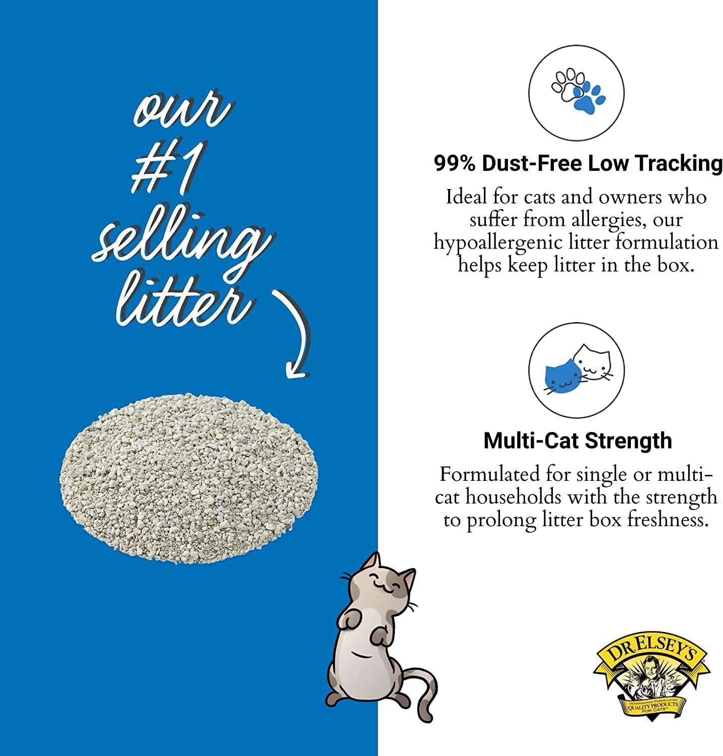 Ultra UnScented Clumping Clay Cat Litter - 40 lb. Bag for Odor Control & Easy Cleanup