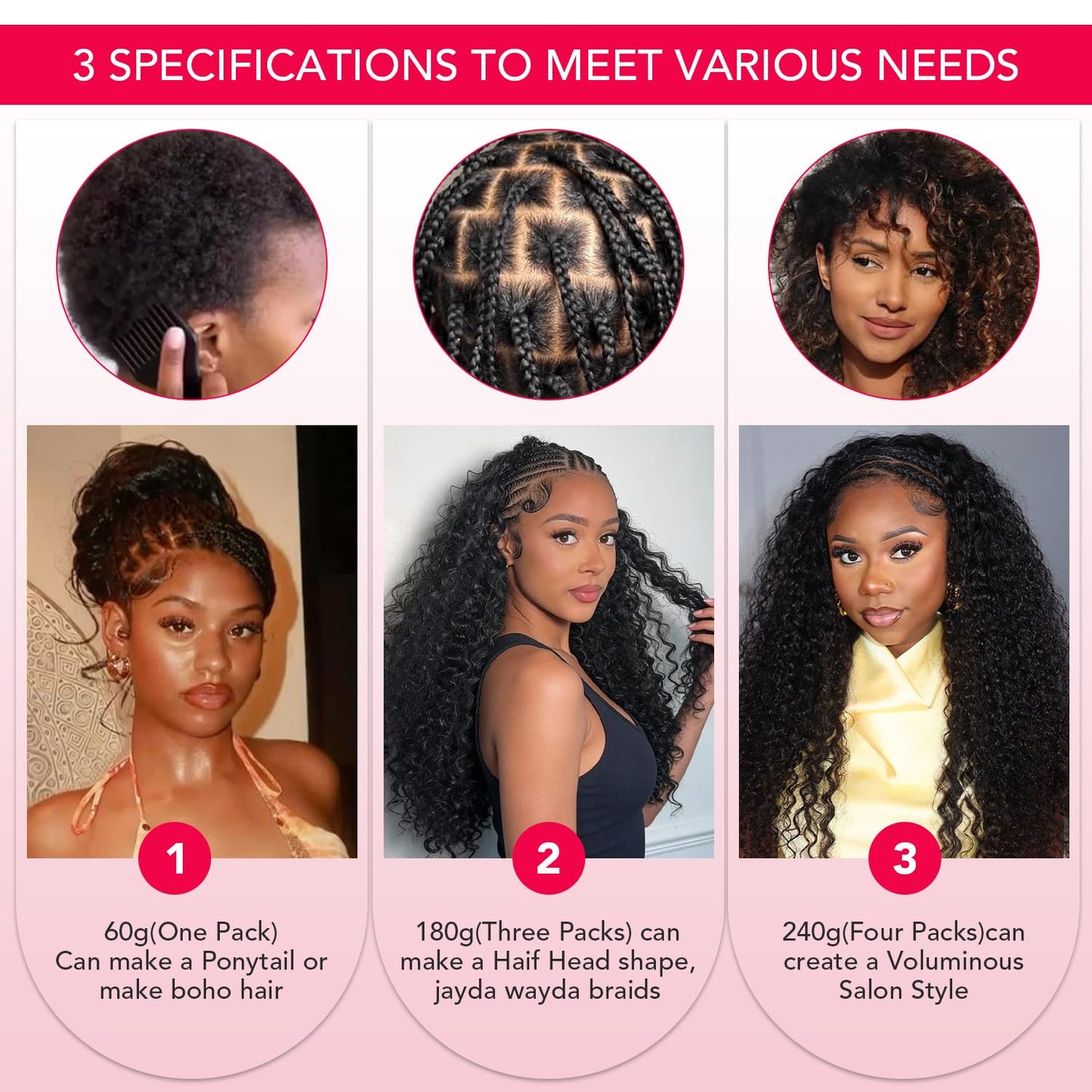 EMOBANA Human Crochet Hair for Black Women 16 Inch Burmese Curly Bundles Human Hair Pre-separated 60g Invisible Miracle Knots Feather Crochet Human Hair Extensions Natural Black